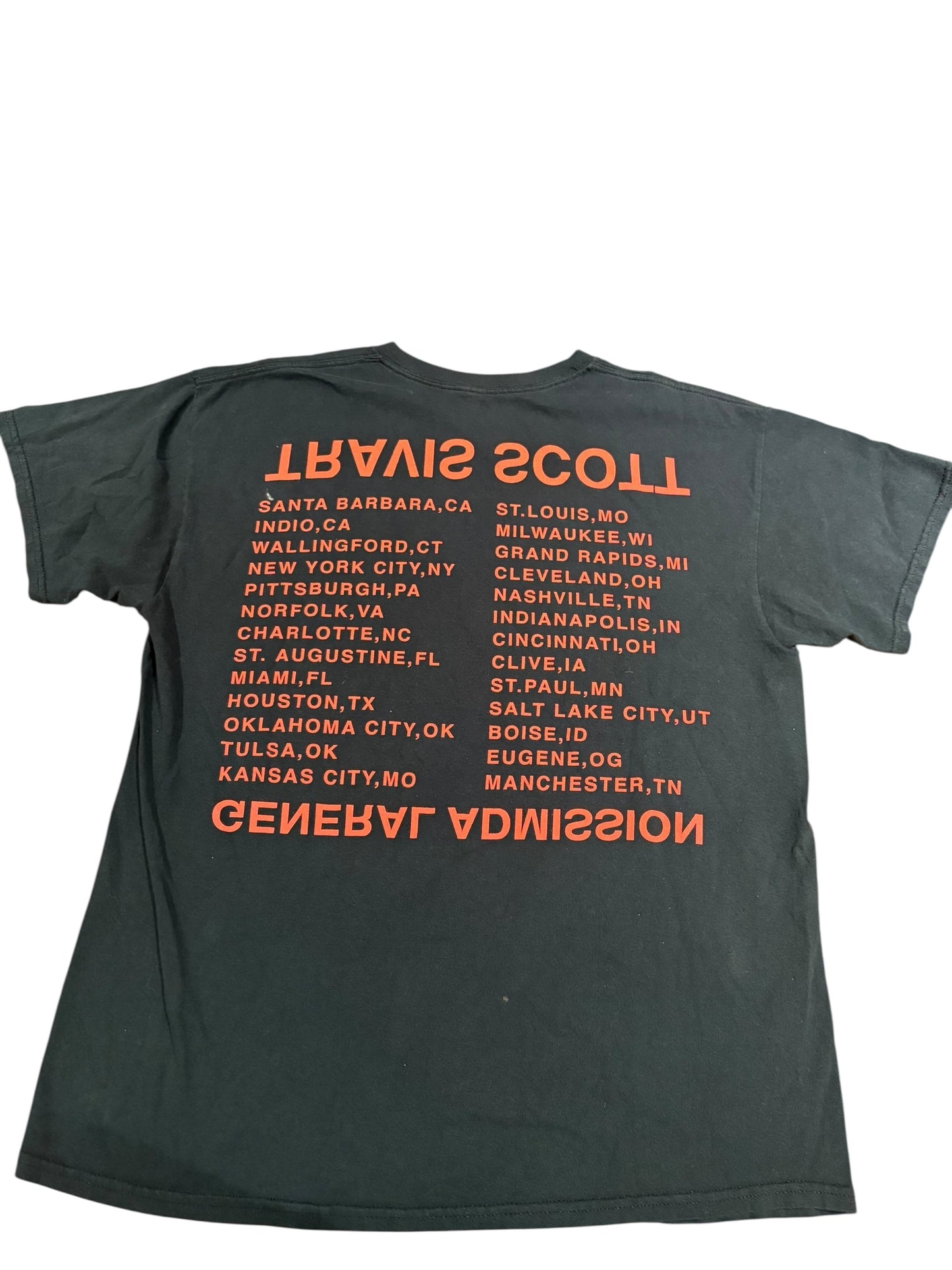 Travis Scott Birds Eye view tour t shirt