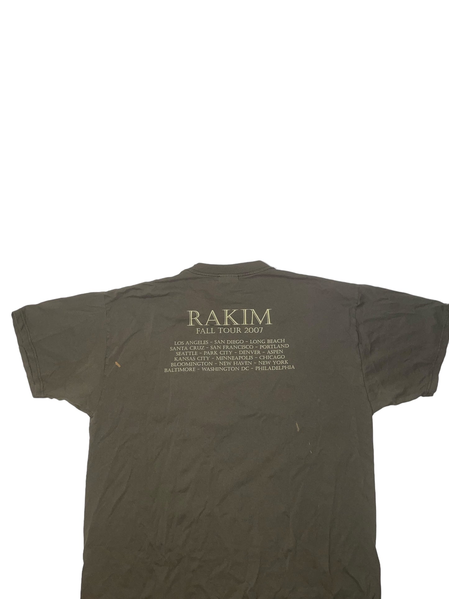 Rakim 2007 solo tour t shirt