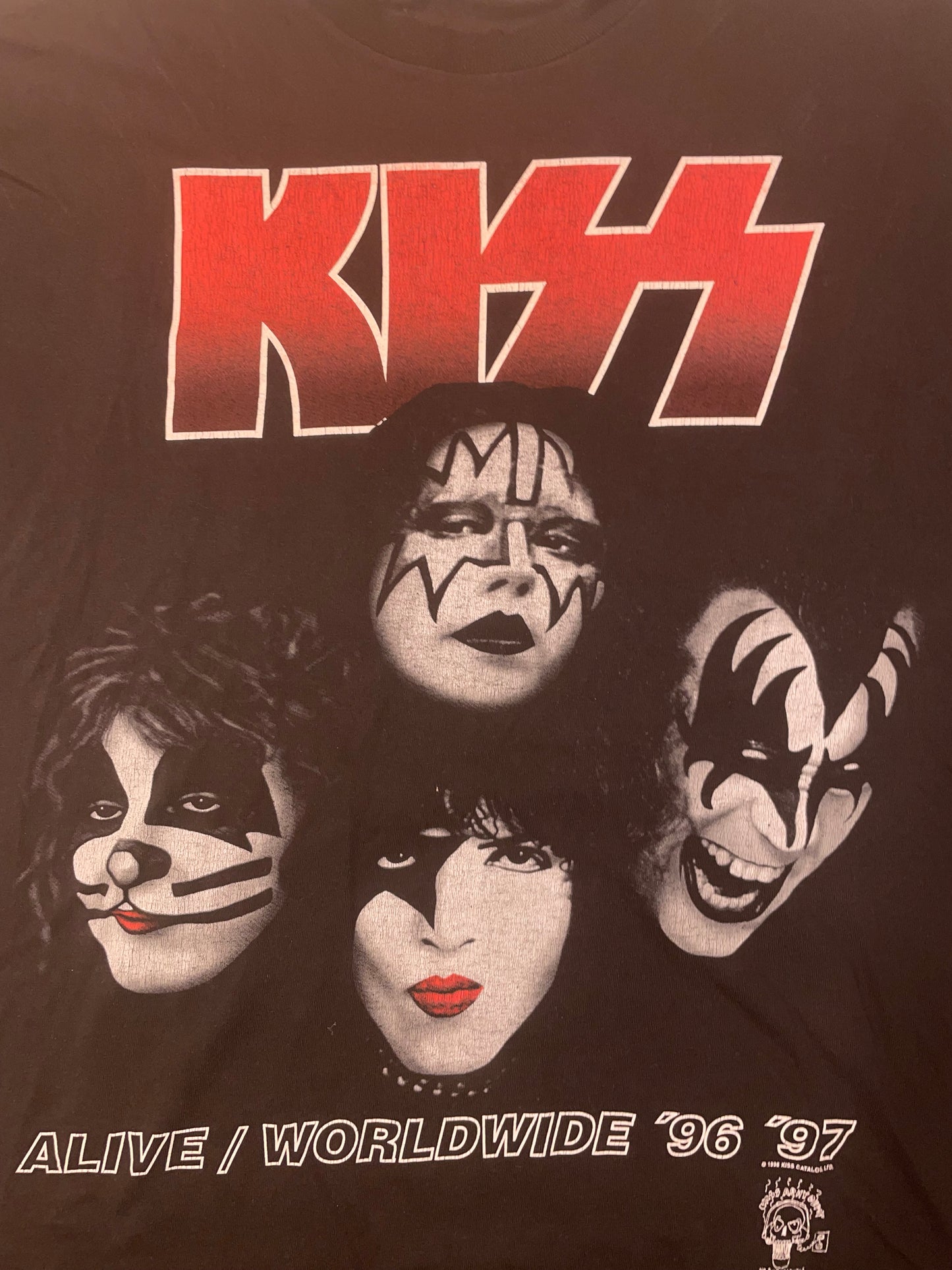 Vintage 1996-97 KISS Best alive Tour T shirt size XL