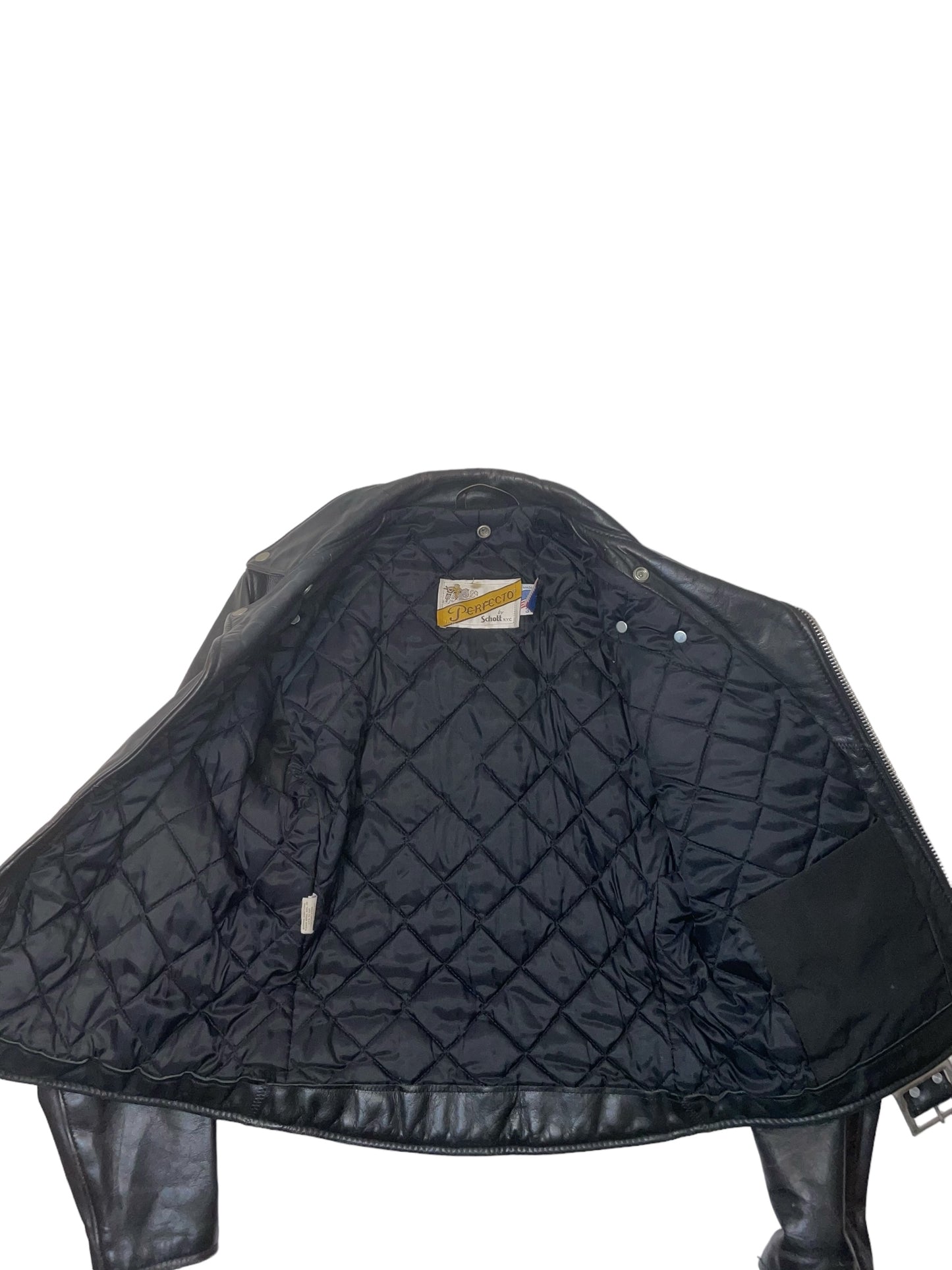 1980s Perfecto motorcycle jacket by Schott NYC, made in the USA