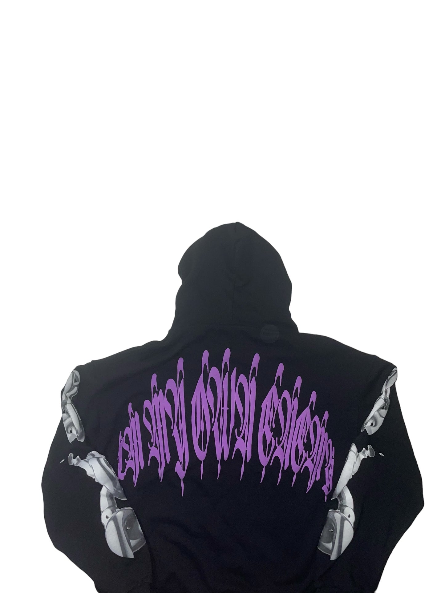 Awalkinglick puff print hoodie