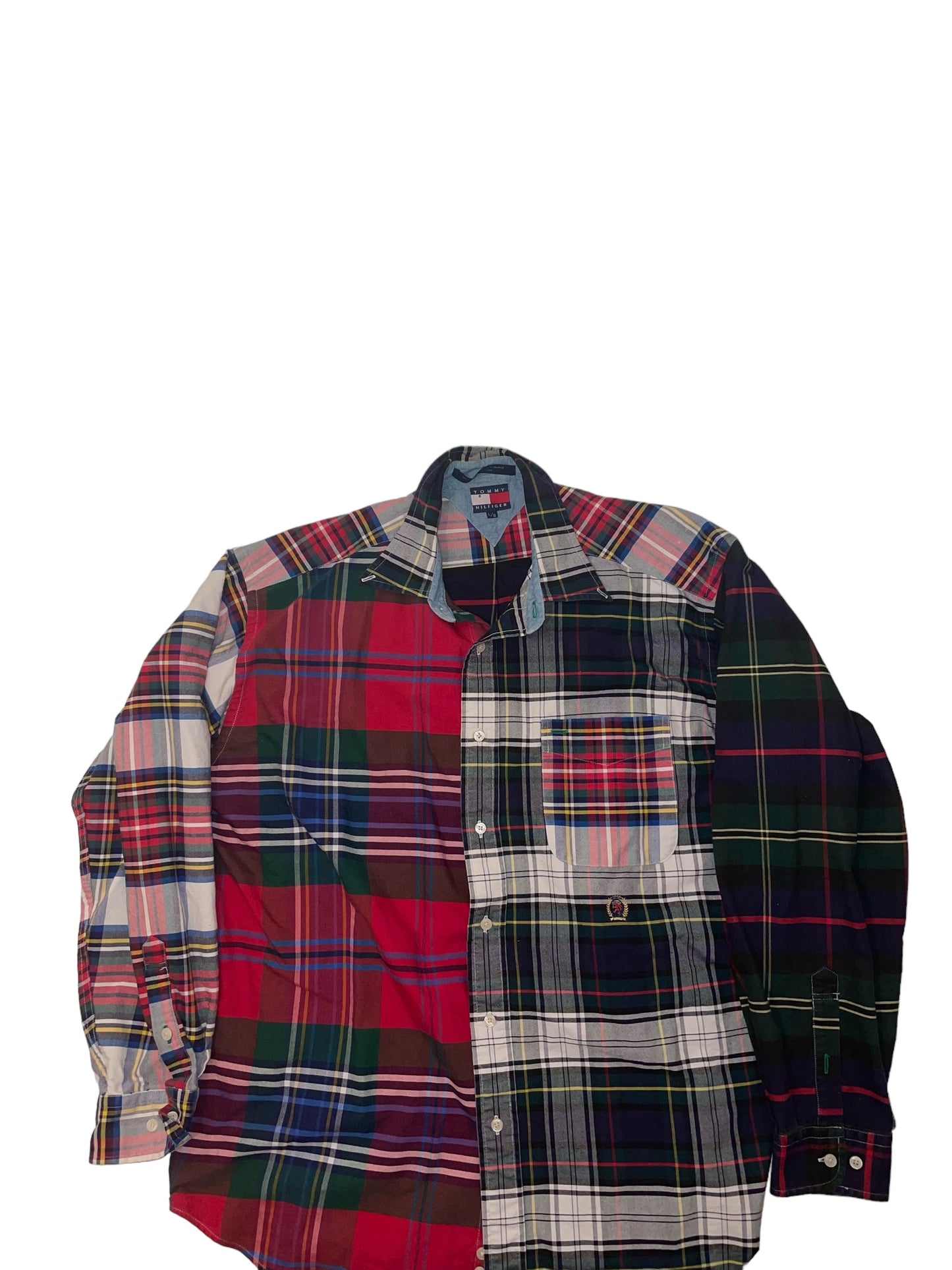 Tommy Hilfiger Color blocked button up