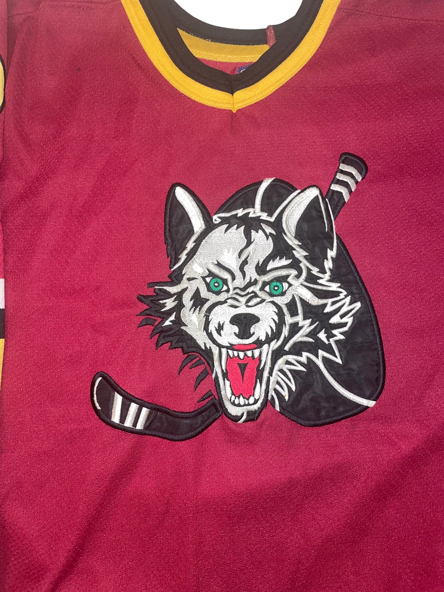 Vintage Chicago Wolves AHL Hockey jersey size medium