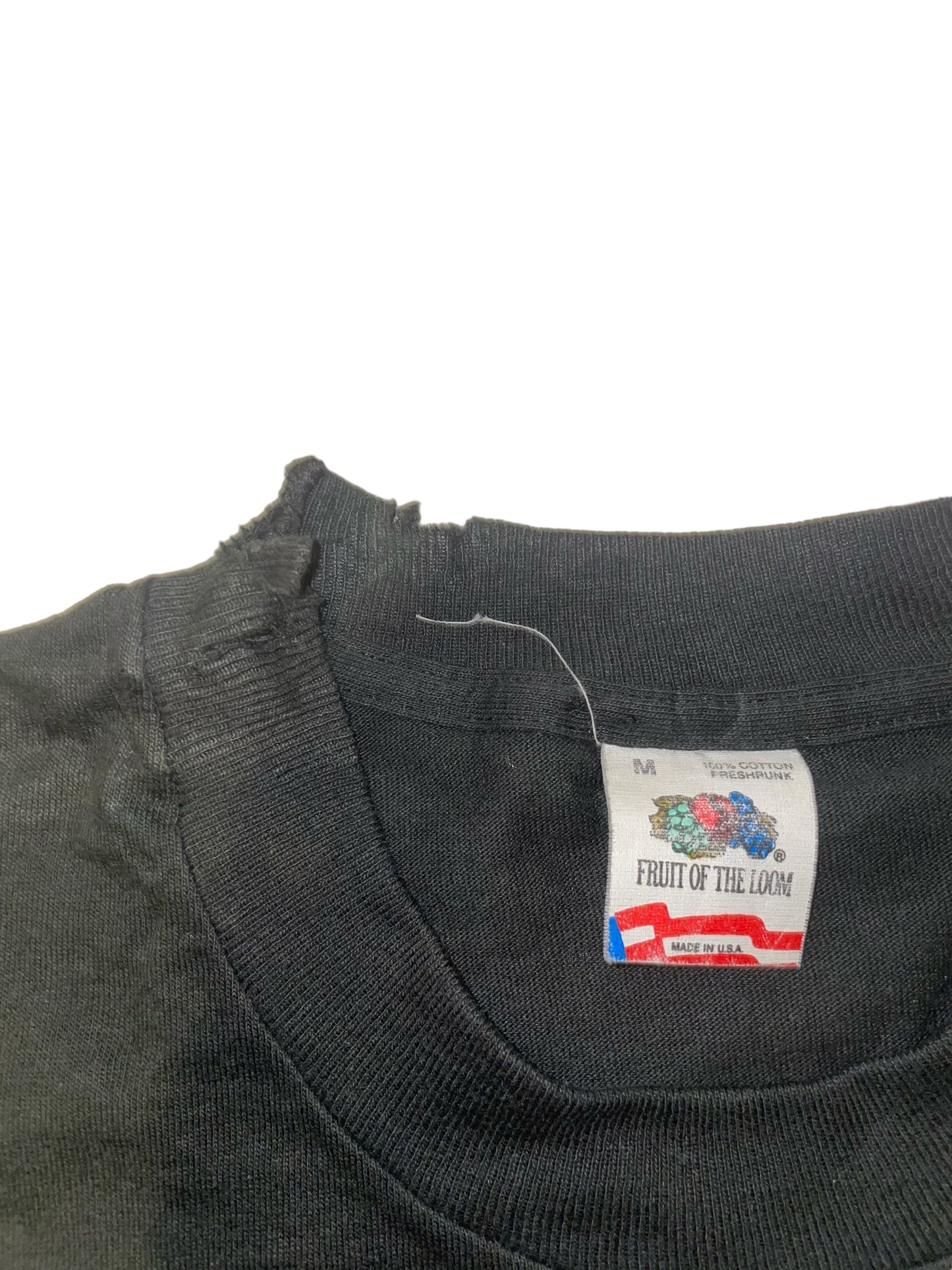 Vintage 1991 Mummy horror T shirt damaged collar