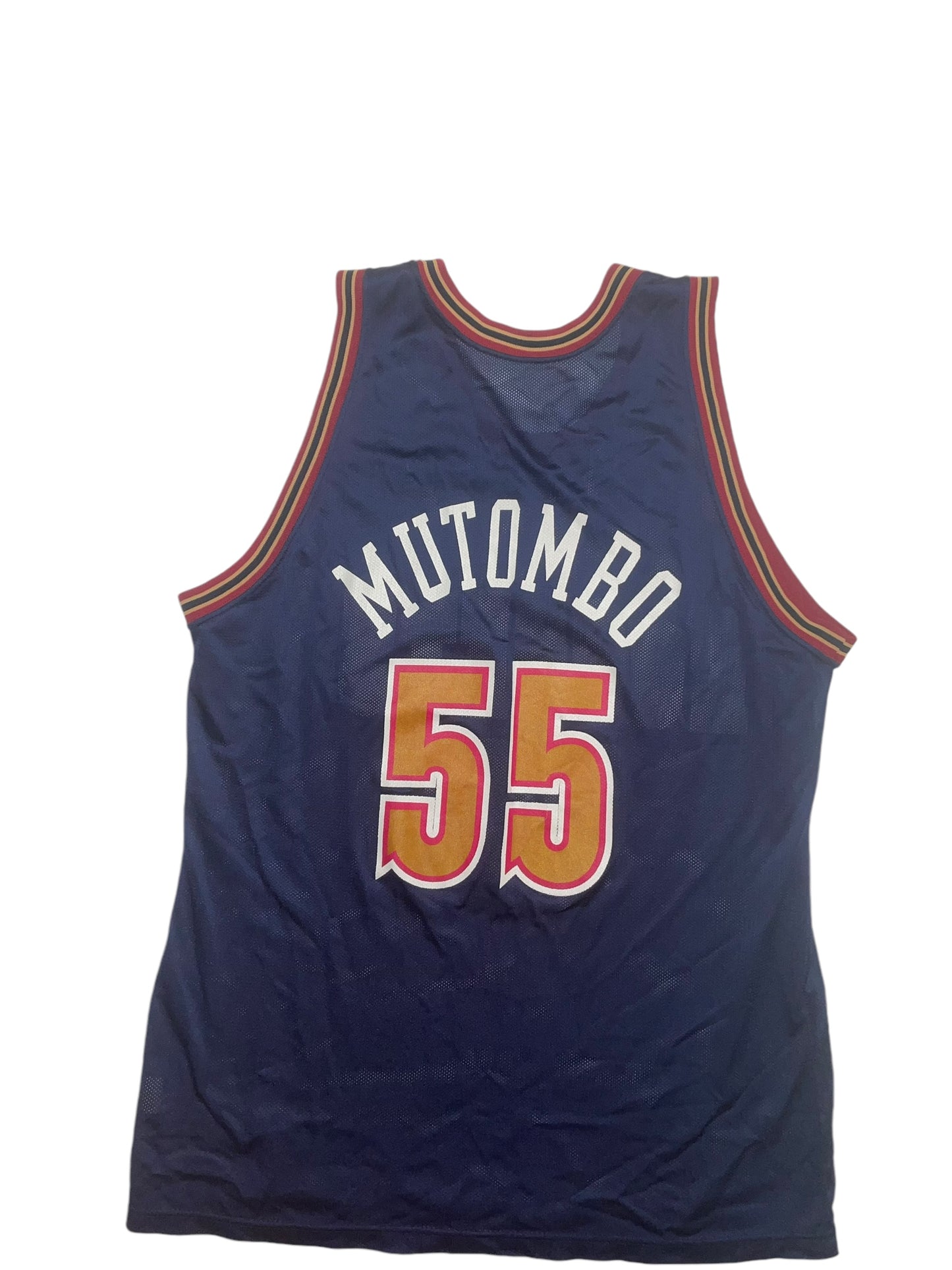 Vintage Dike Mutombo Denver Nuggets Jersey size XL