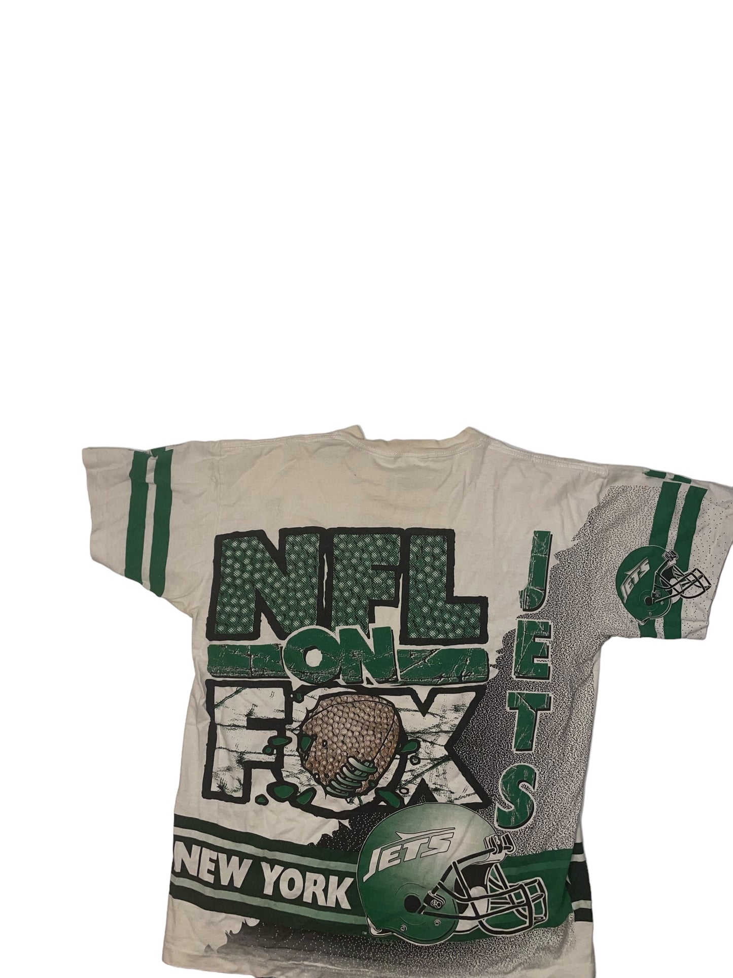 Vintage New York Jets All over Print T shirt