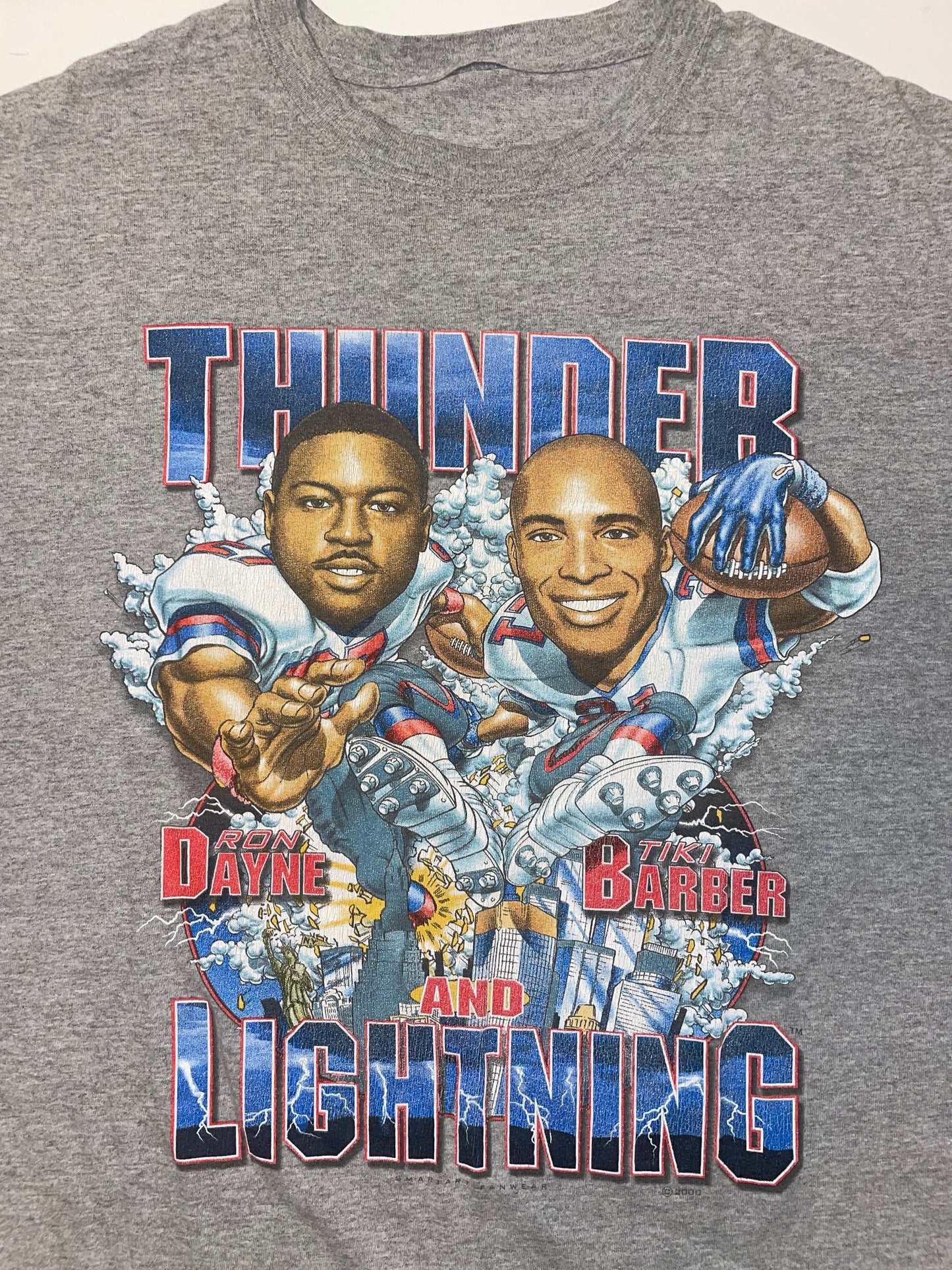 Vintage New York Giants thunder and lightning shirt