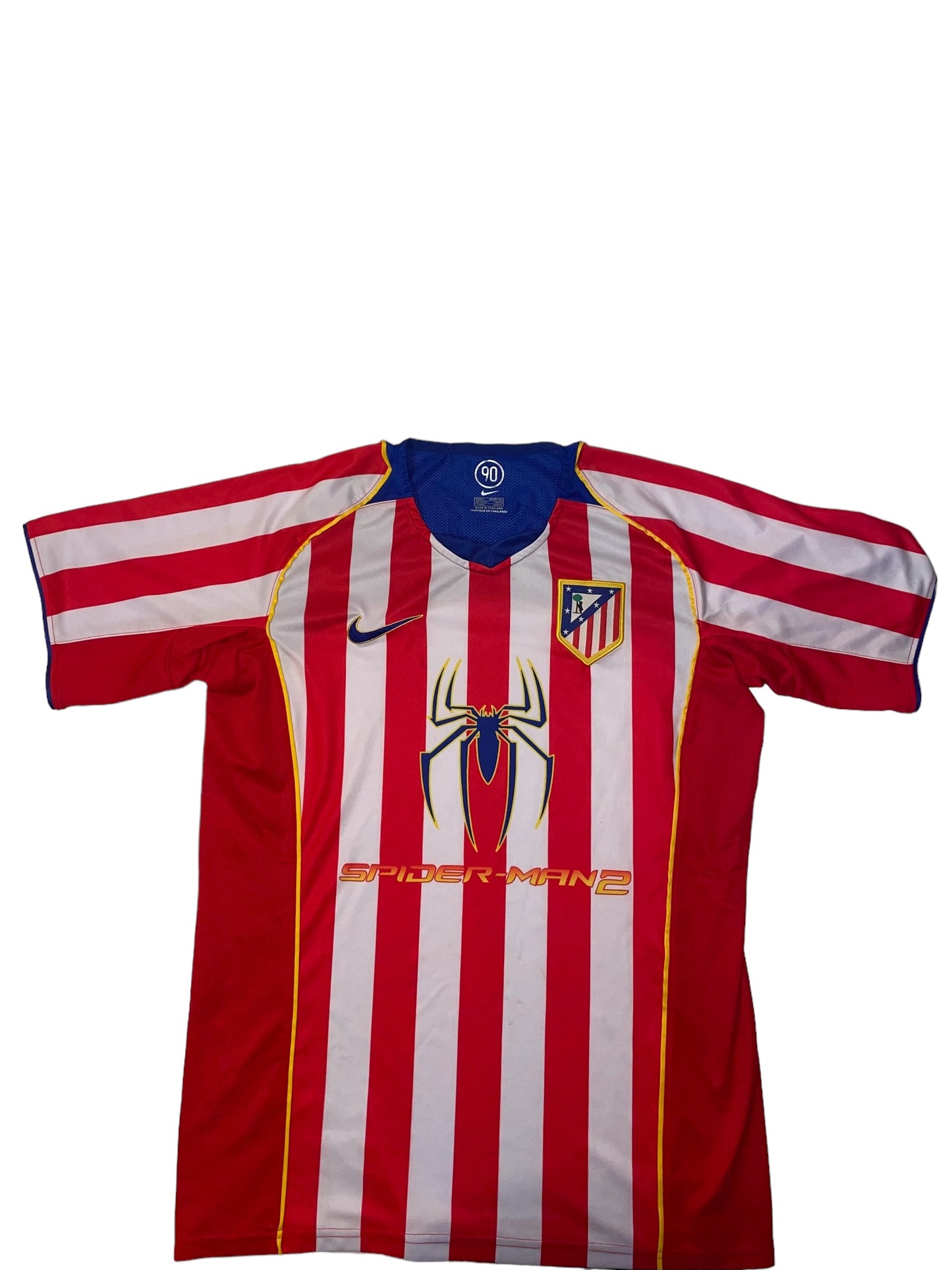 Athletico Madrid x Spider-Man 2 soccer jersey size large 