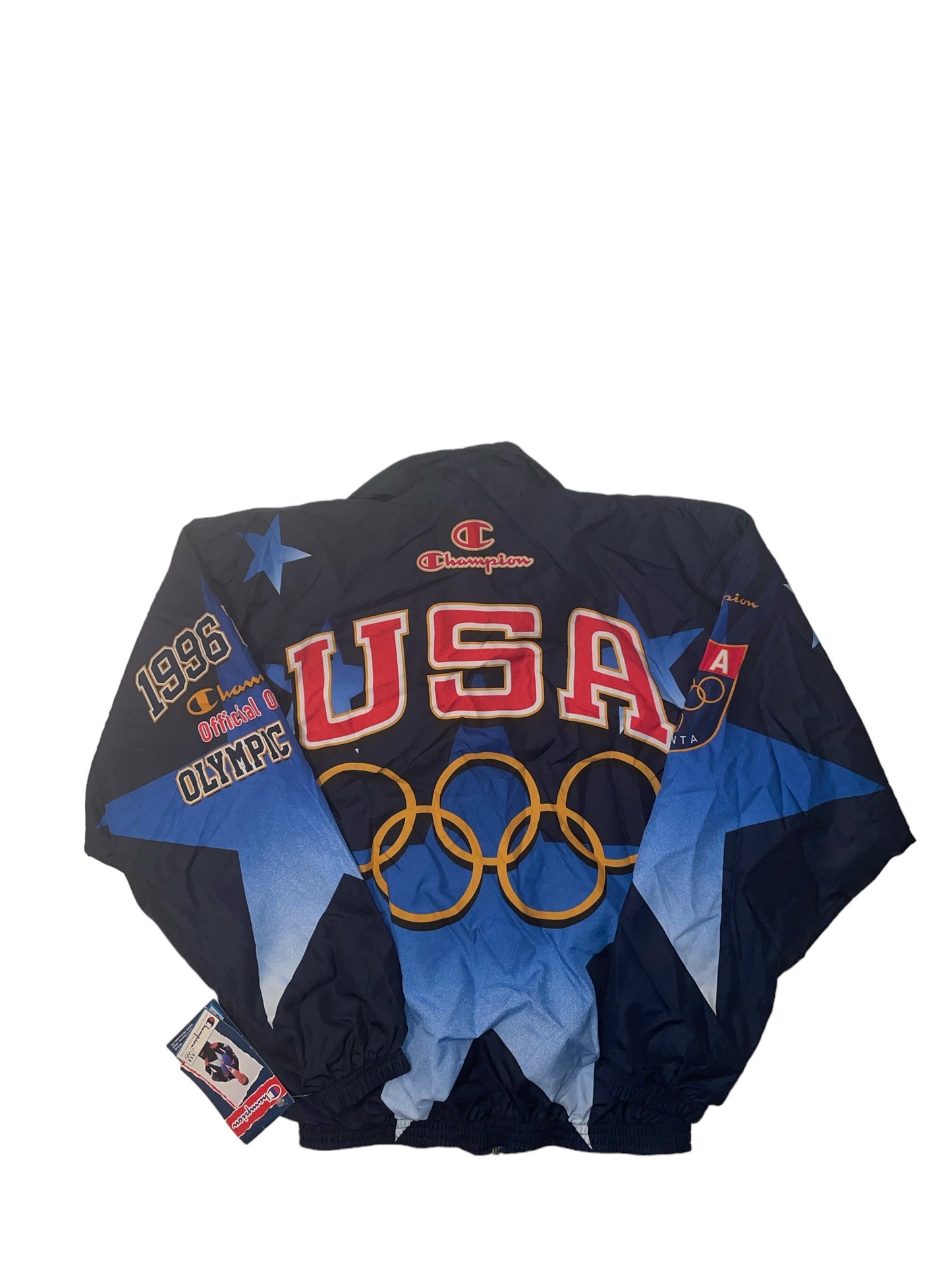 Vintage 1996 Team USA Atlanta Olympics 100th Anniversary windbreaker