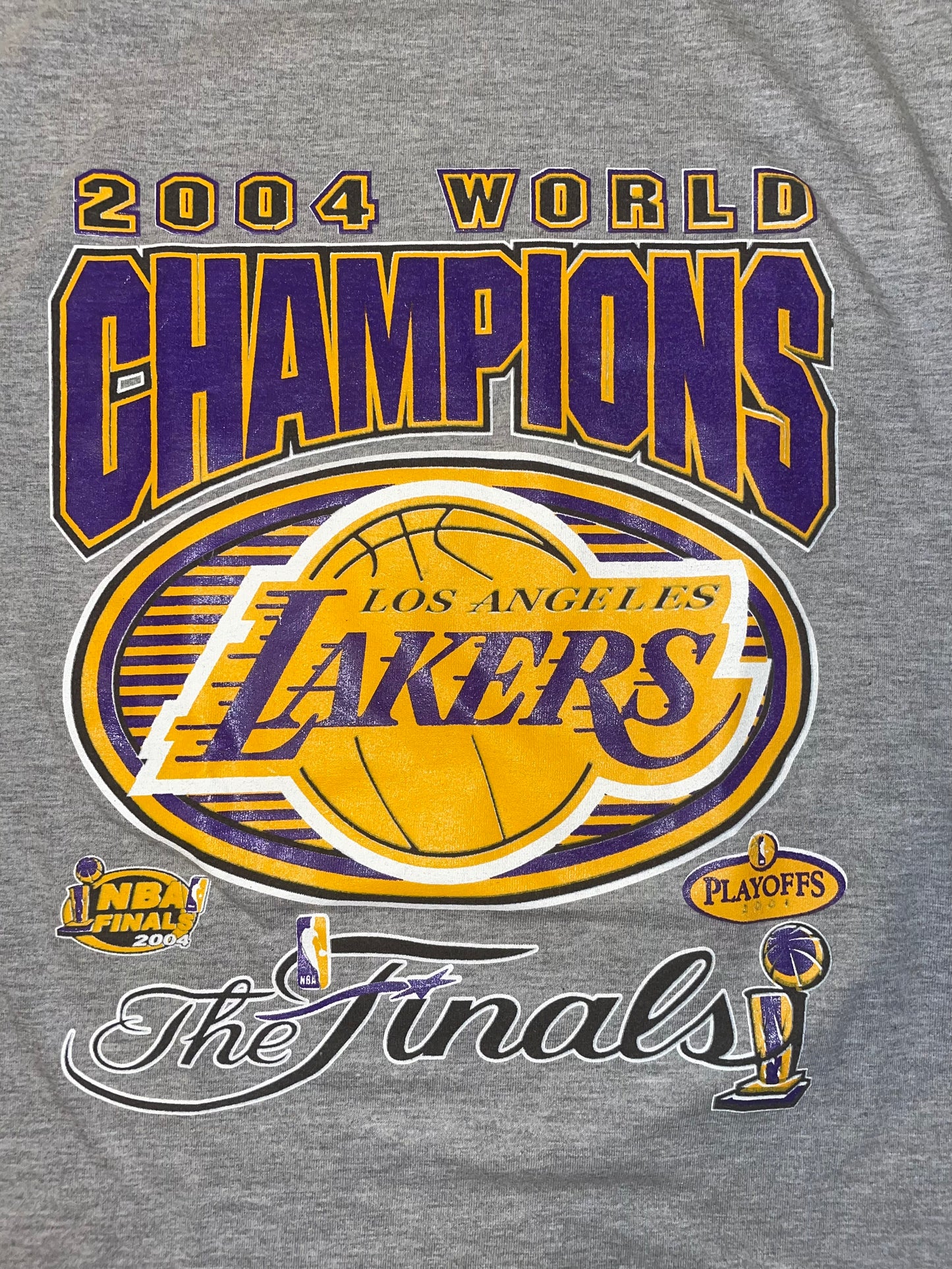 Vintage 2004 Los Angeles Lakers 2004 NBA Champions Misprint T shirt