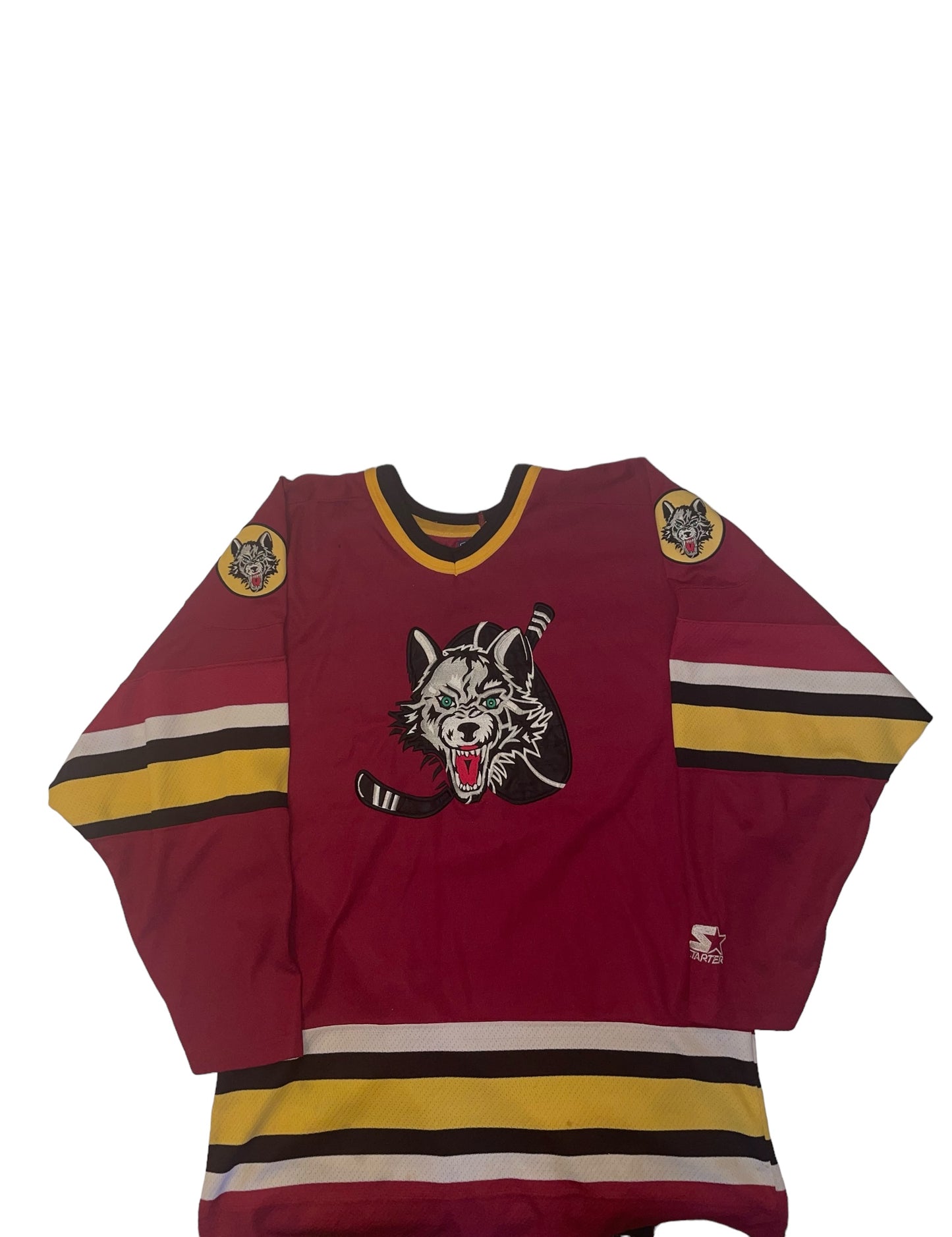 Vintage Chicago Wolves AHL Hockey jersey size medium