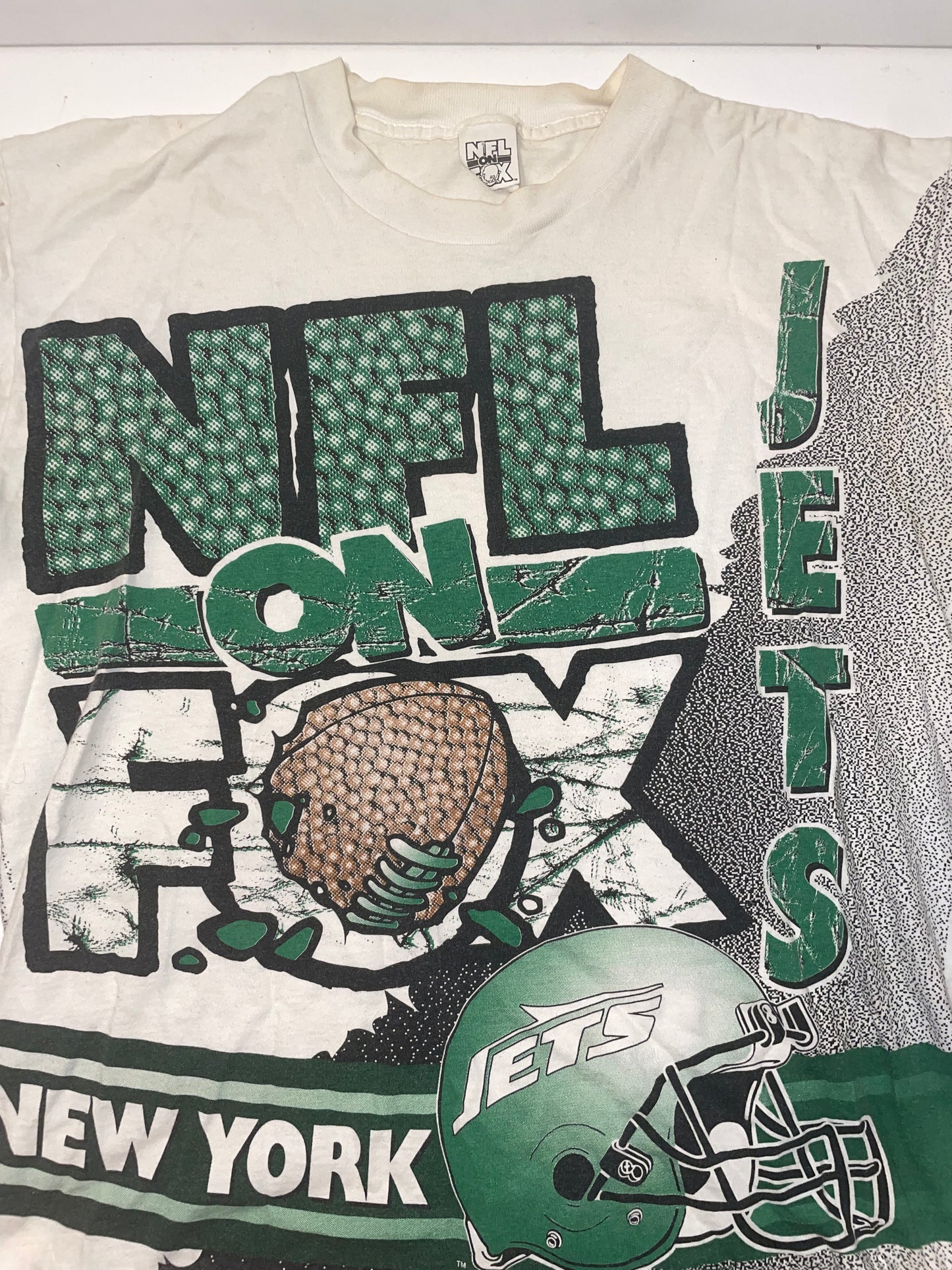 Vintage New York Jets All over Print T shirt