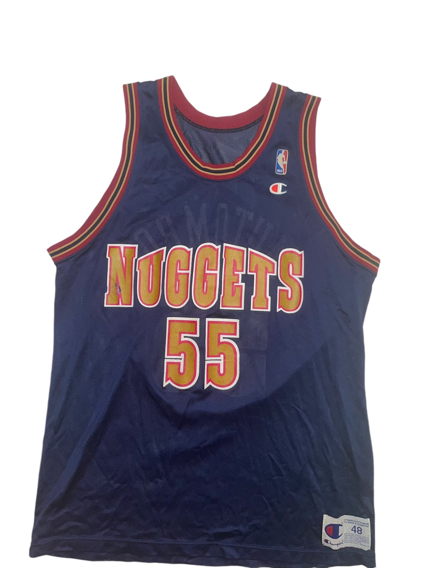 Vintage Dike Mutombo Denver Nuggets Jersey size XL