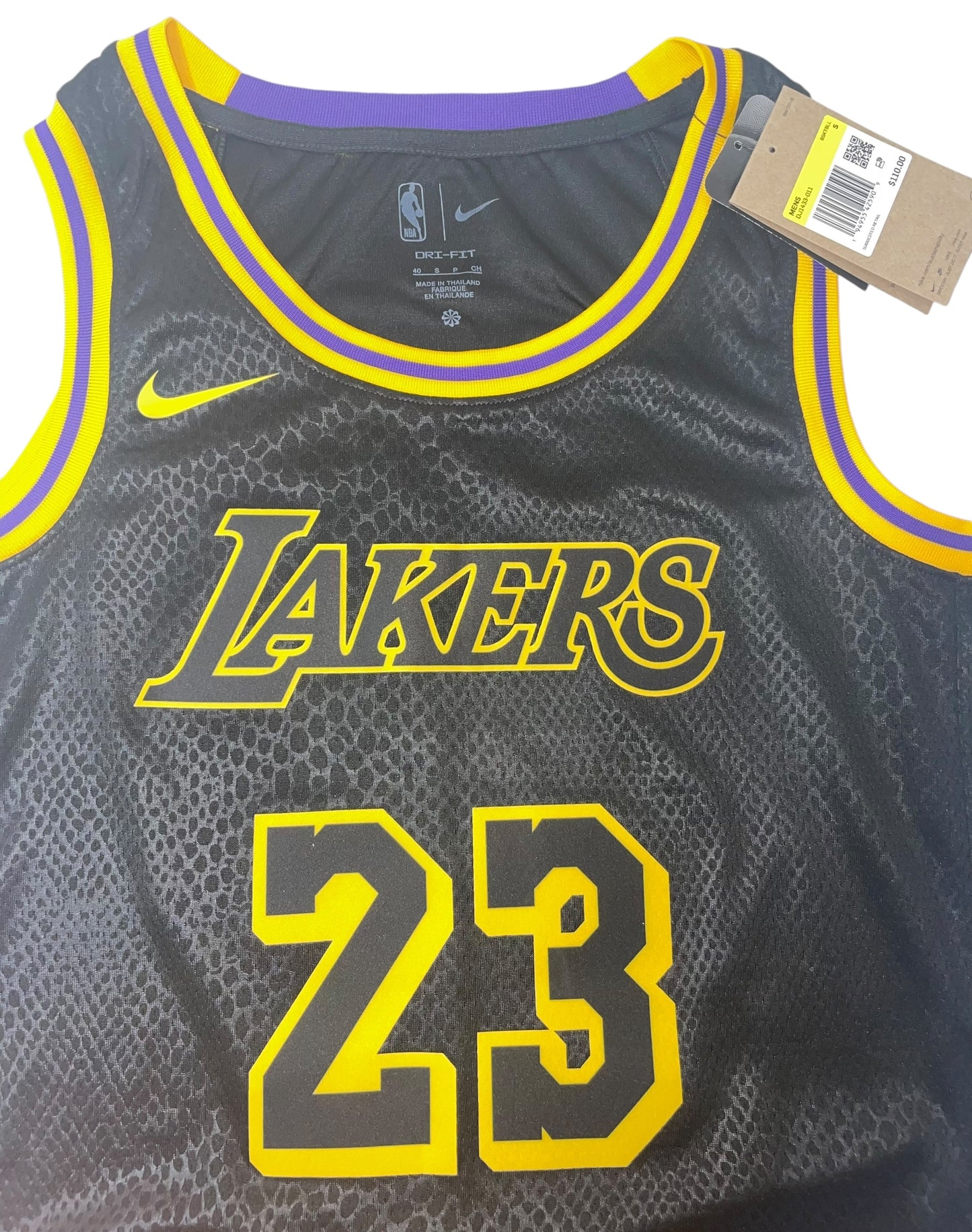 Lebron James Los Angeles Lakers Mamba edition basketball jersey