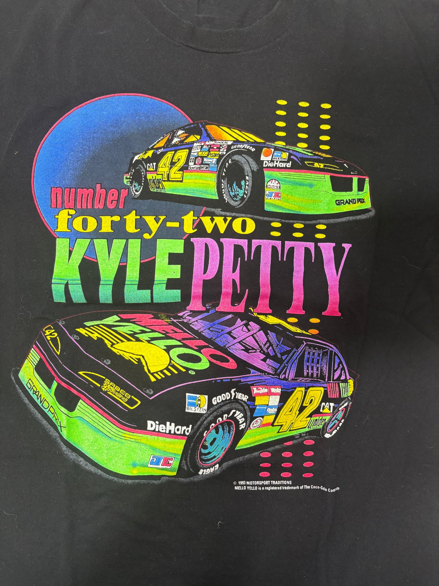 Vintage 1993 Kyle Petty nascsr tee