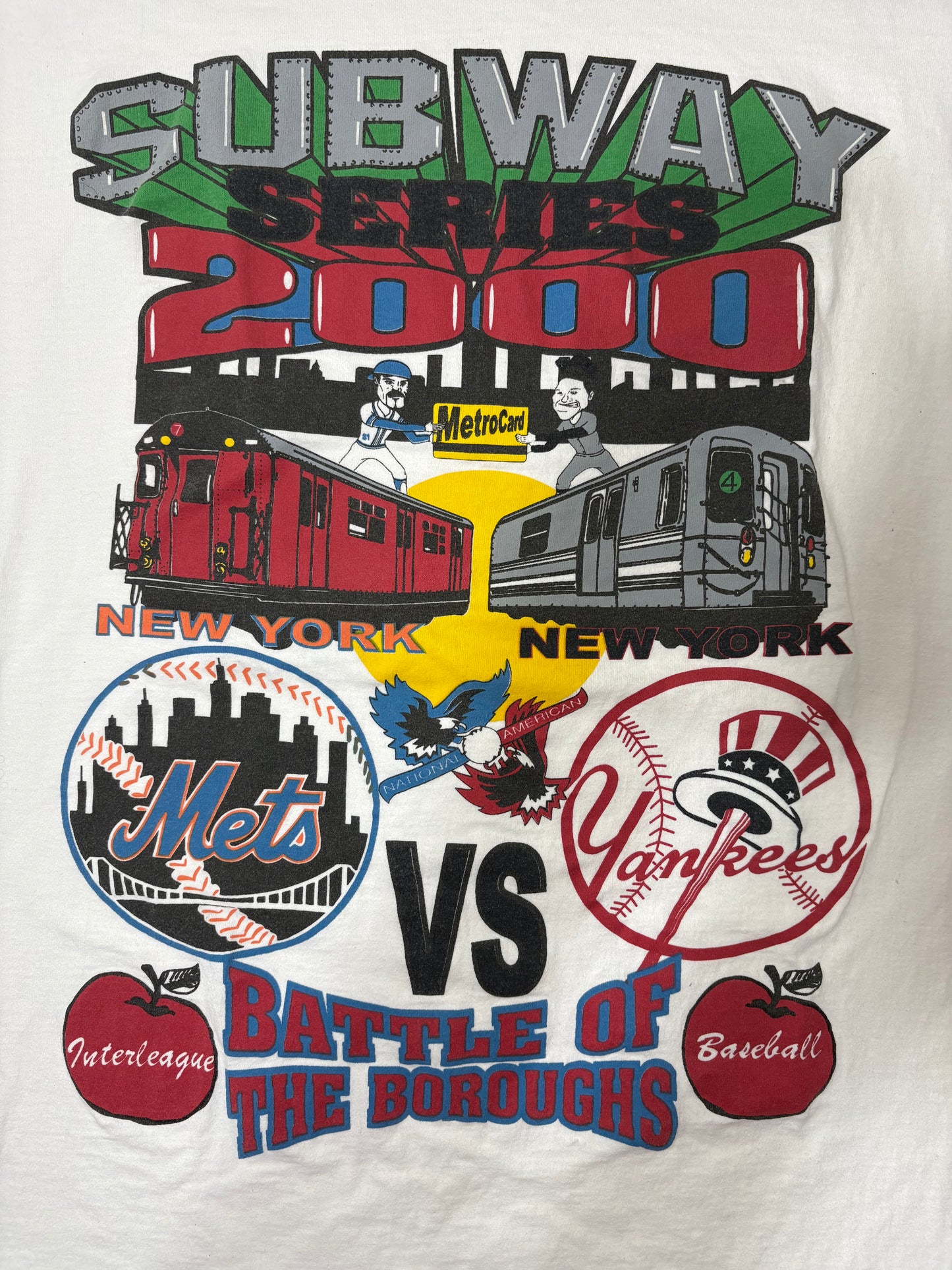 Vintage 2000 Interleague subway series tee