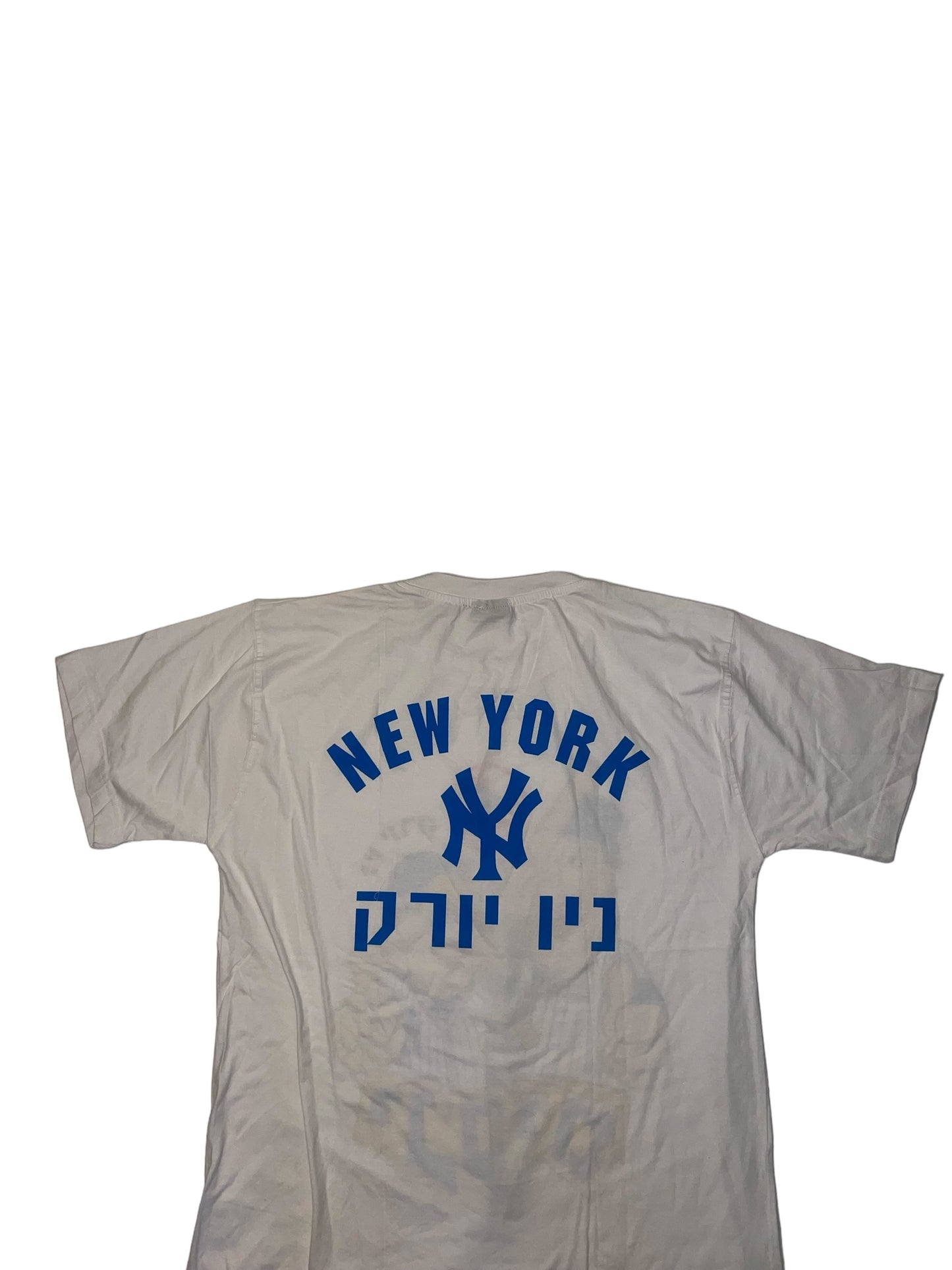 Flintstones New York Yankees Hebrew T Shirt size XXL