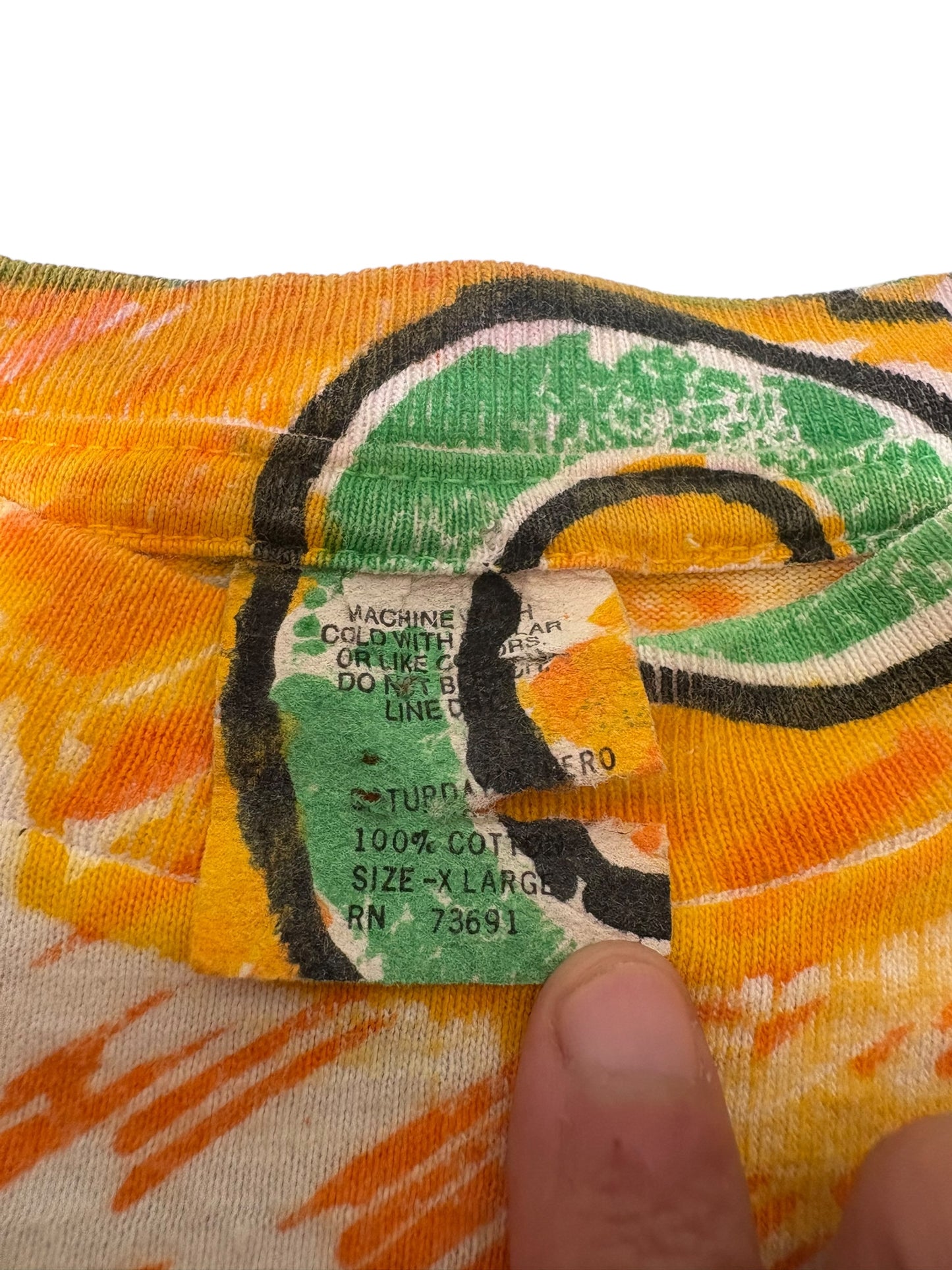 Vintage Boston Celtics all over print tee