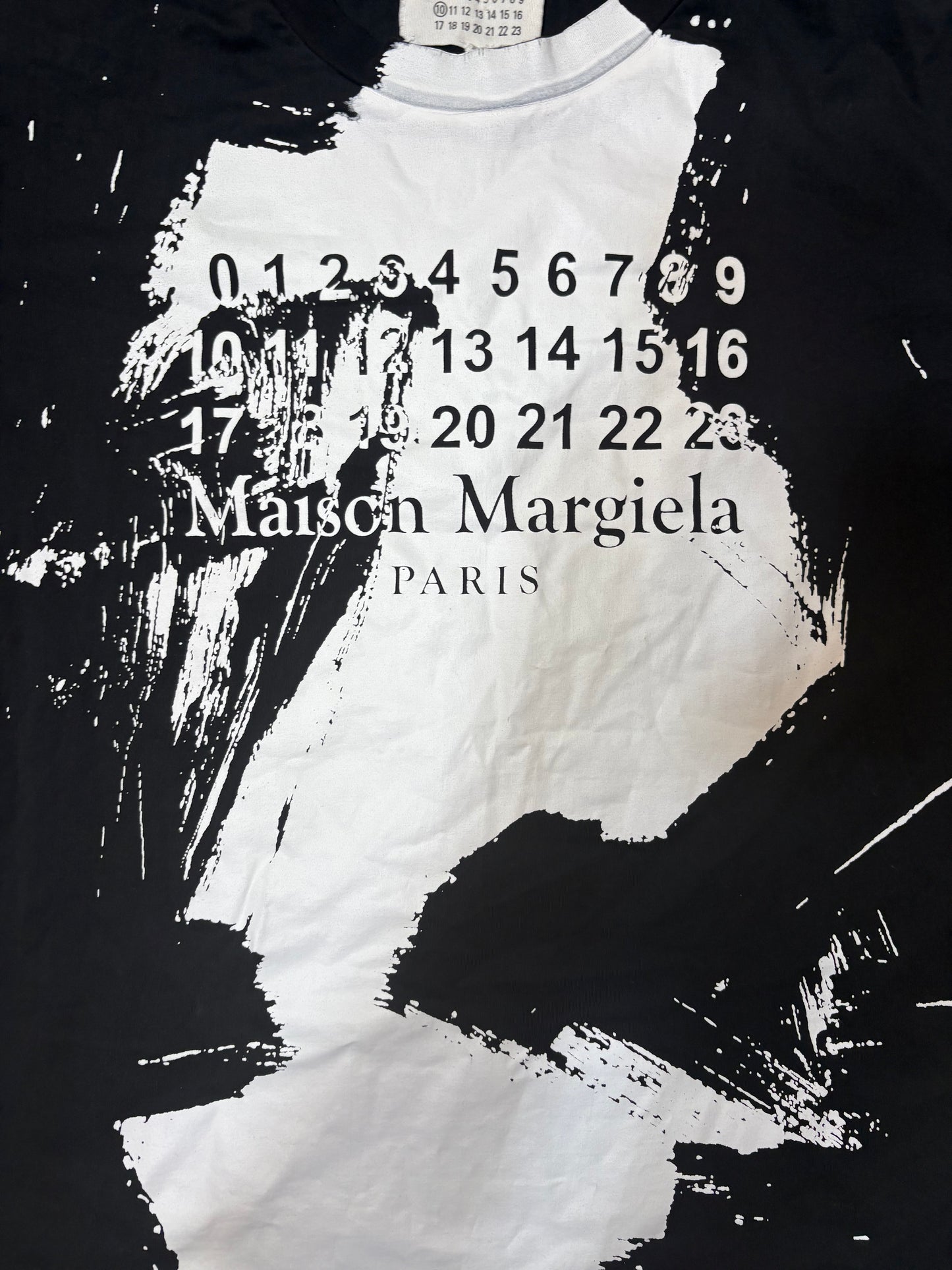 Mason margiela paint splatter tee