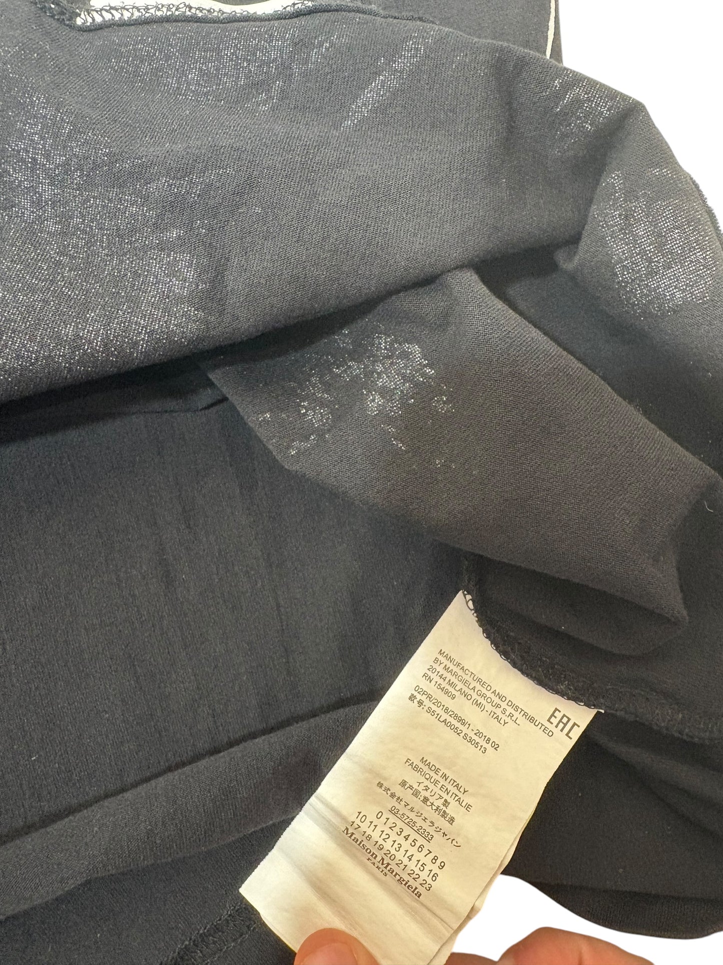 Mason margiela paint splatter tee