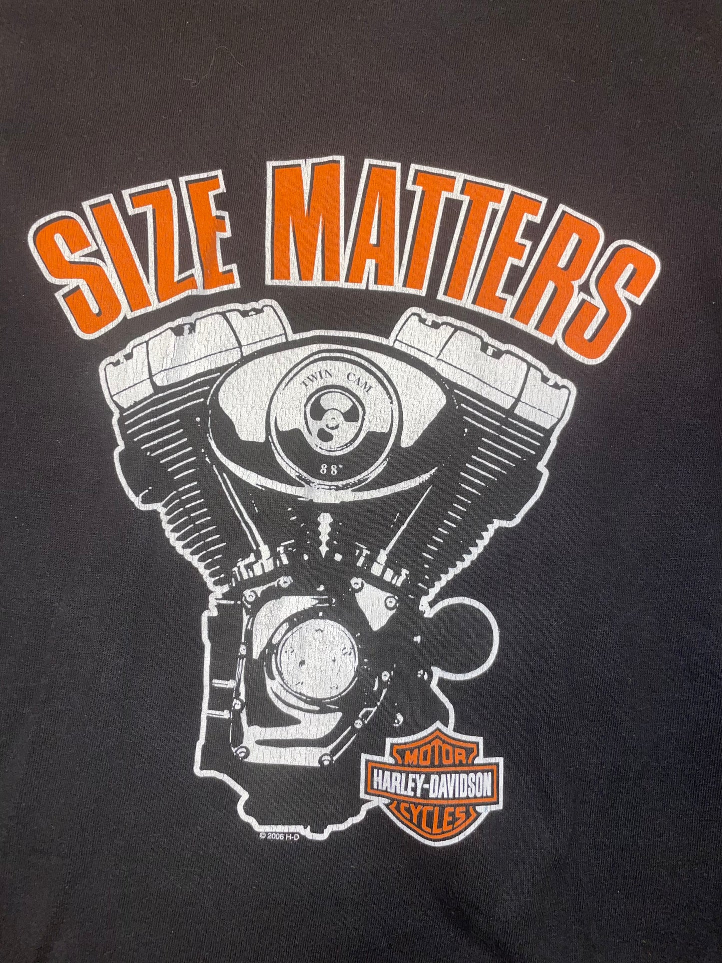 Size matters Harley Davidson shirt