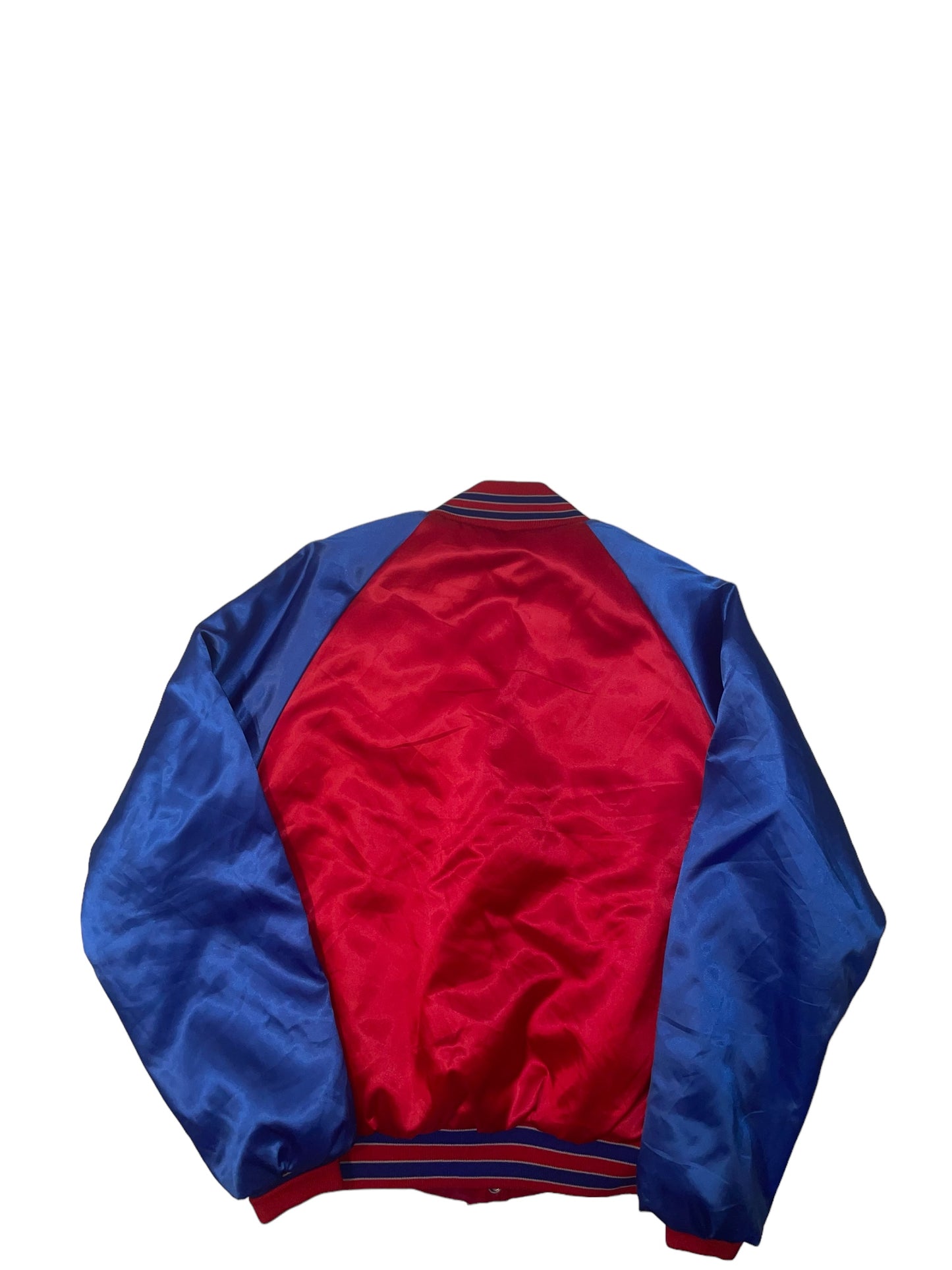 Vintage USFL Houston Blitz satin bomber jacket