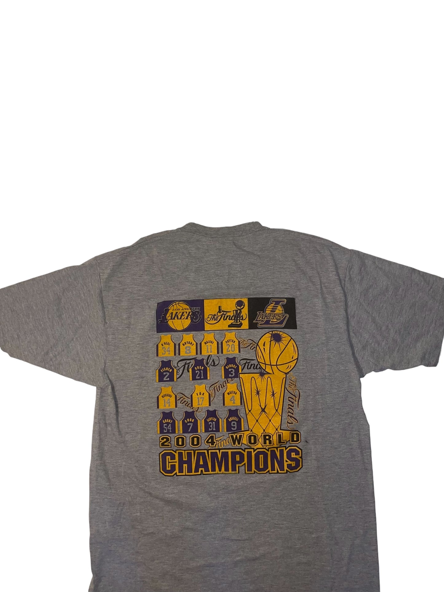Vintage 2004 Los Angeles Lakers 2004 NBA Champions Misprint T shirt