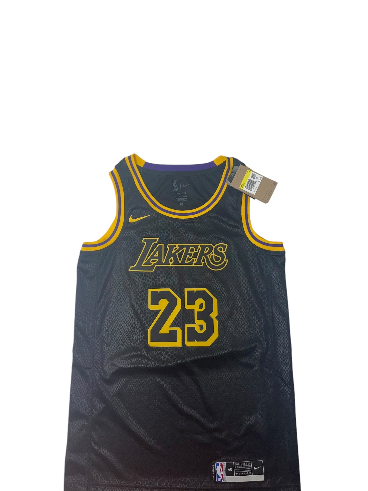 Lebron James Los Angeles Lakers Mamba edition basketball jersey