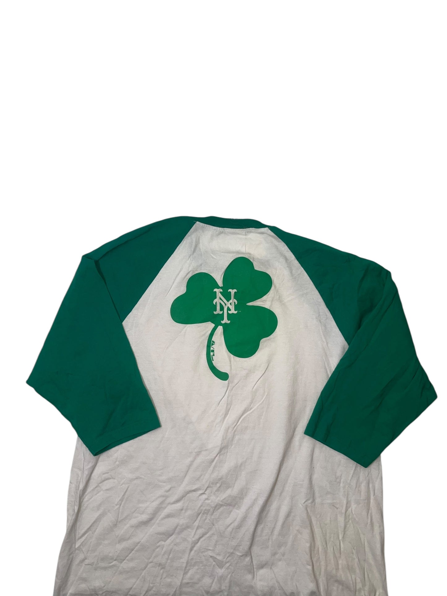 2008 st Patrick’s day New York Mets Raglan T shirt