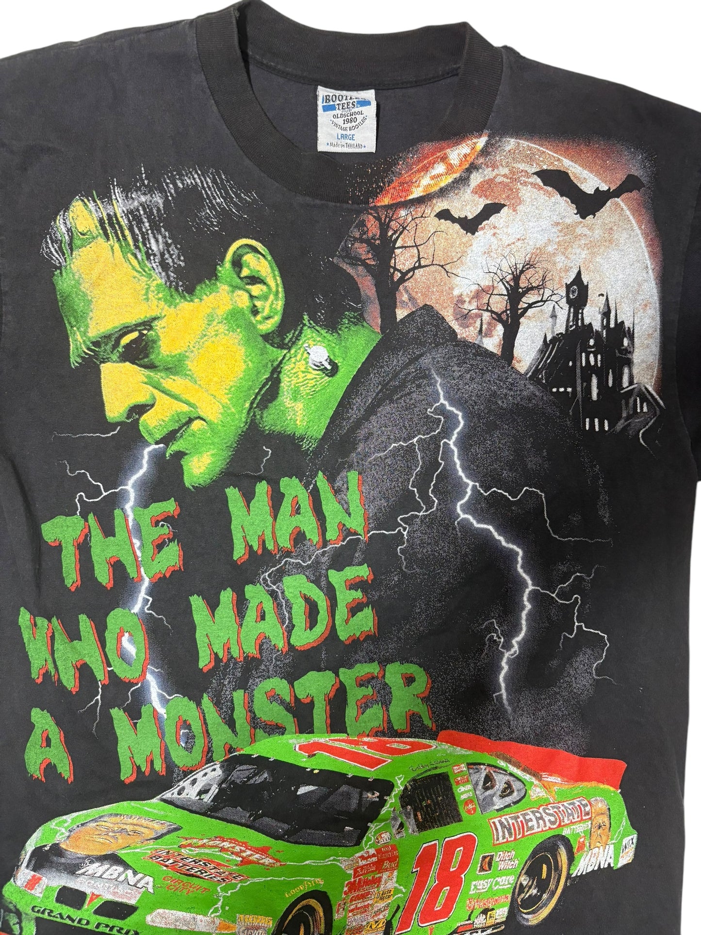 Frankenstein x nascar modern bootleg tee