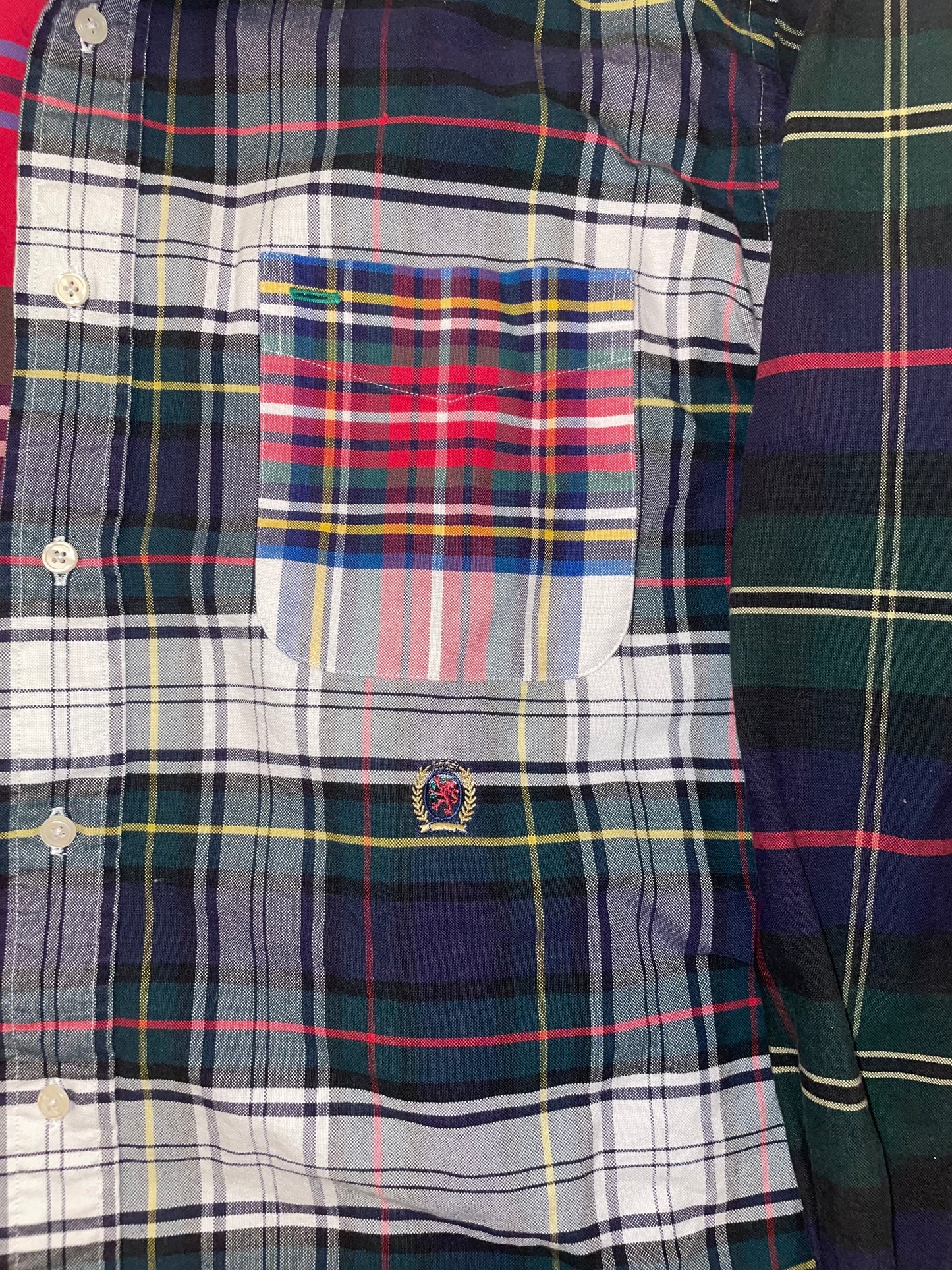 Tommy Hilfiger Color blocked button up