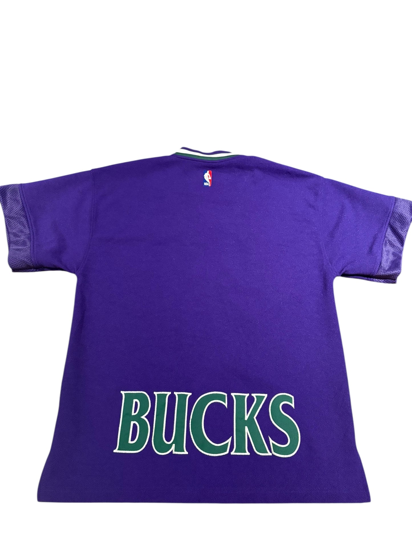 1990s Milwaukee Bucks shooting shirt size medium