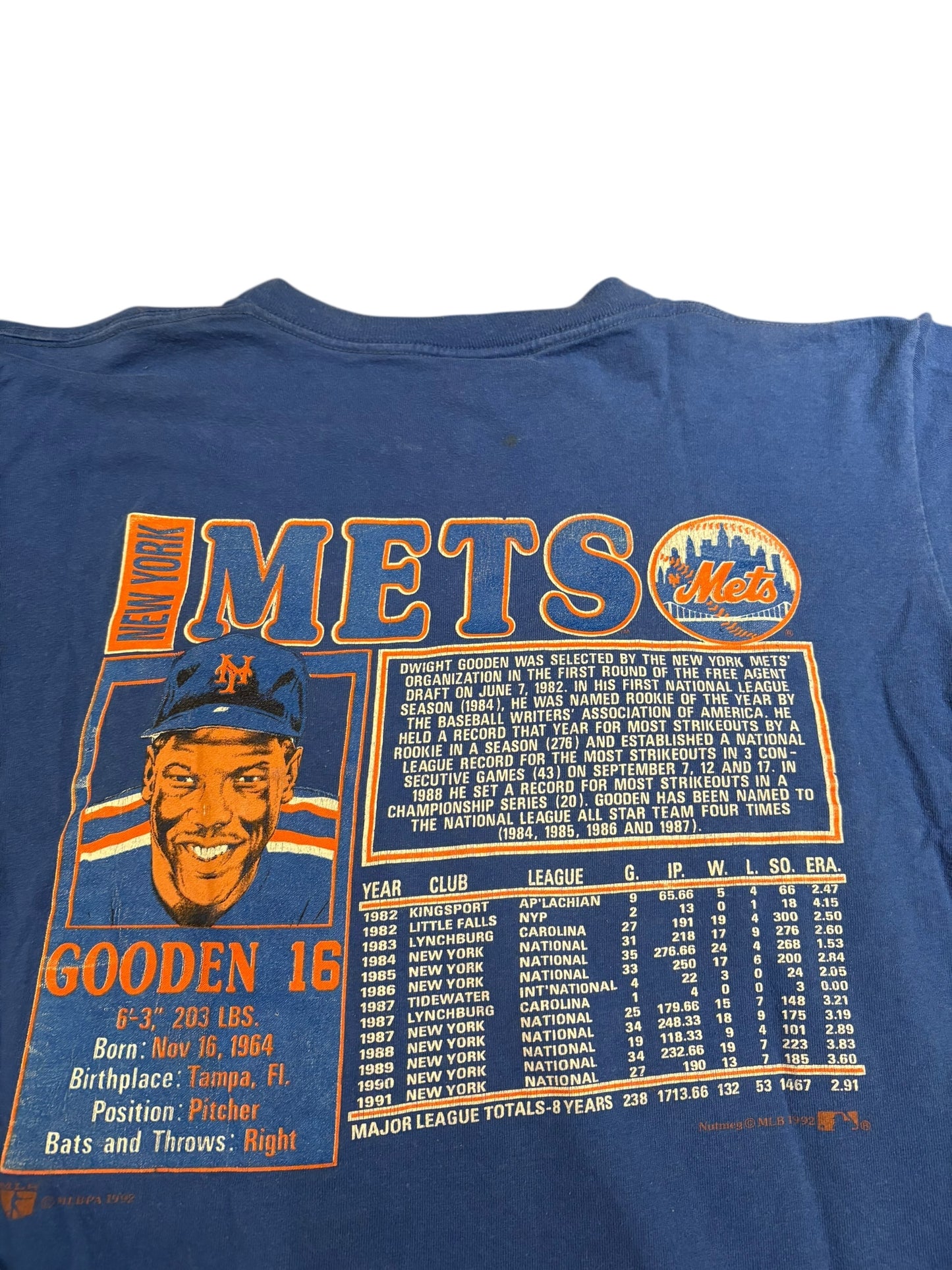Vintage Dwight Gooden Player tee size Medium