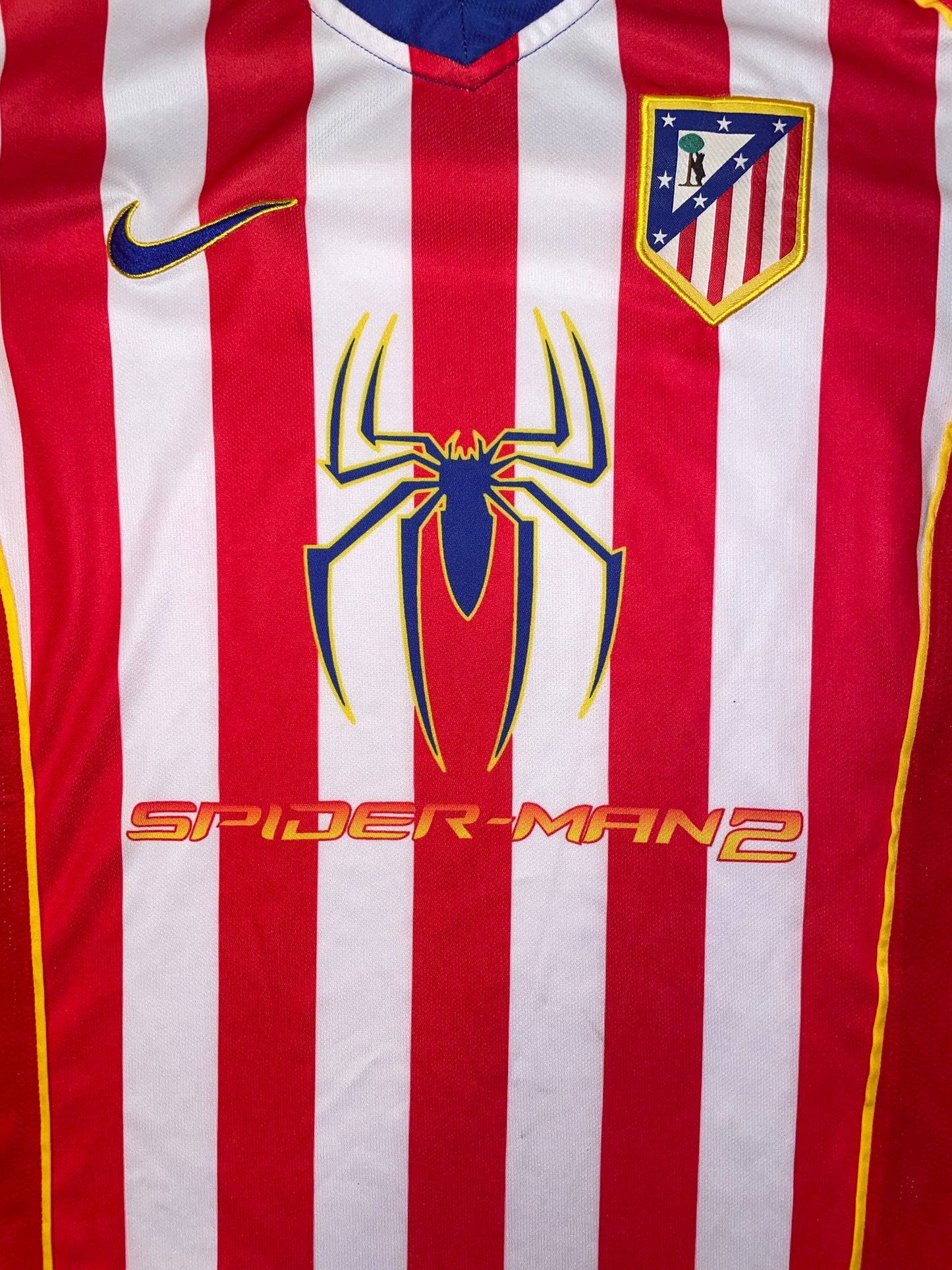 Athletico Madrid x Spider-Man 2 soccer jersey size large 