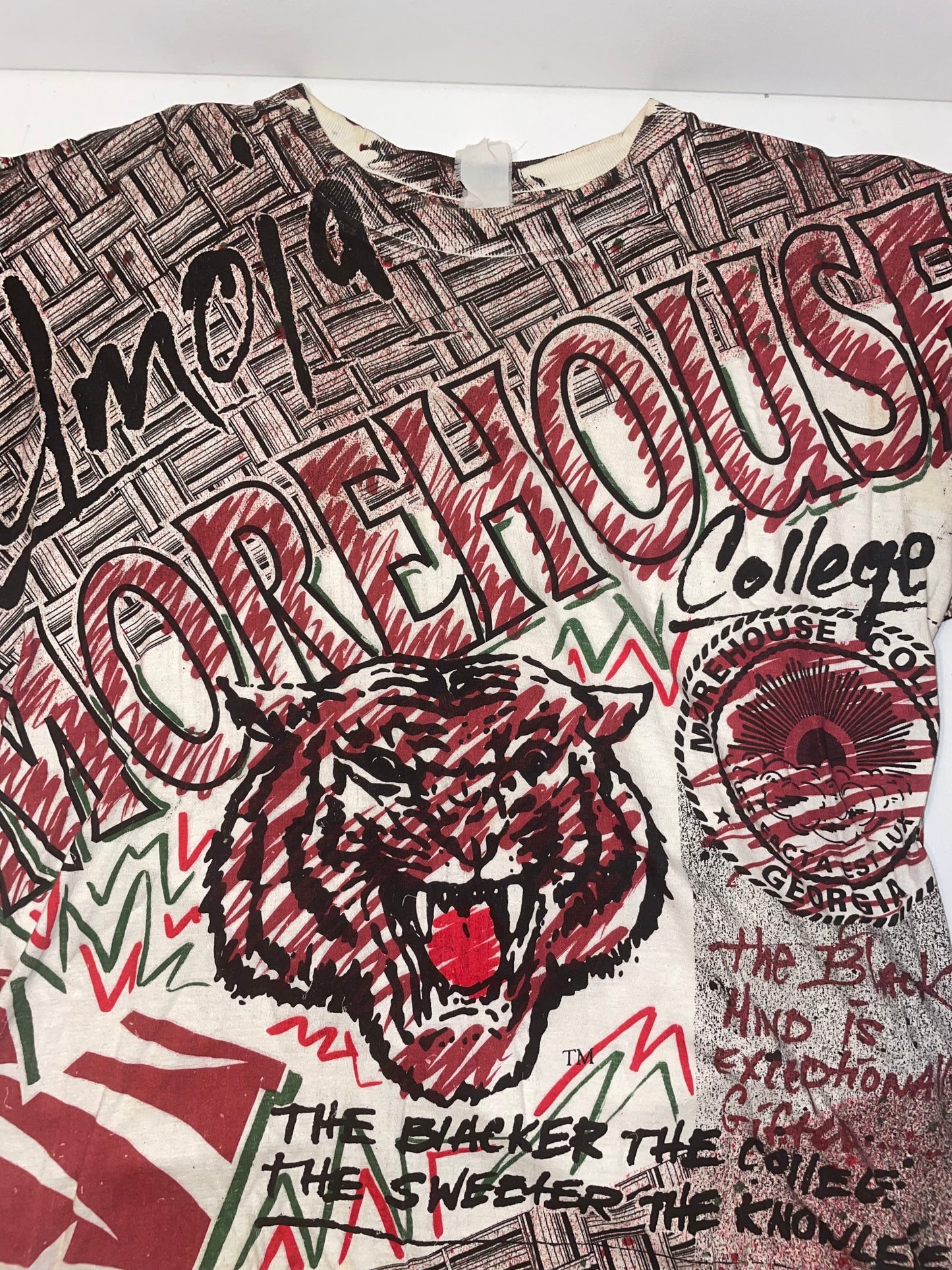 Vintage HBCU All over print T shirt