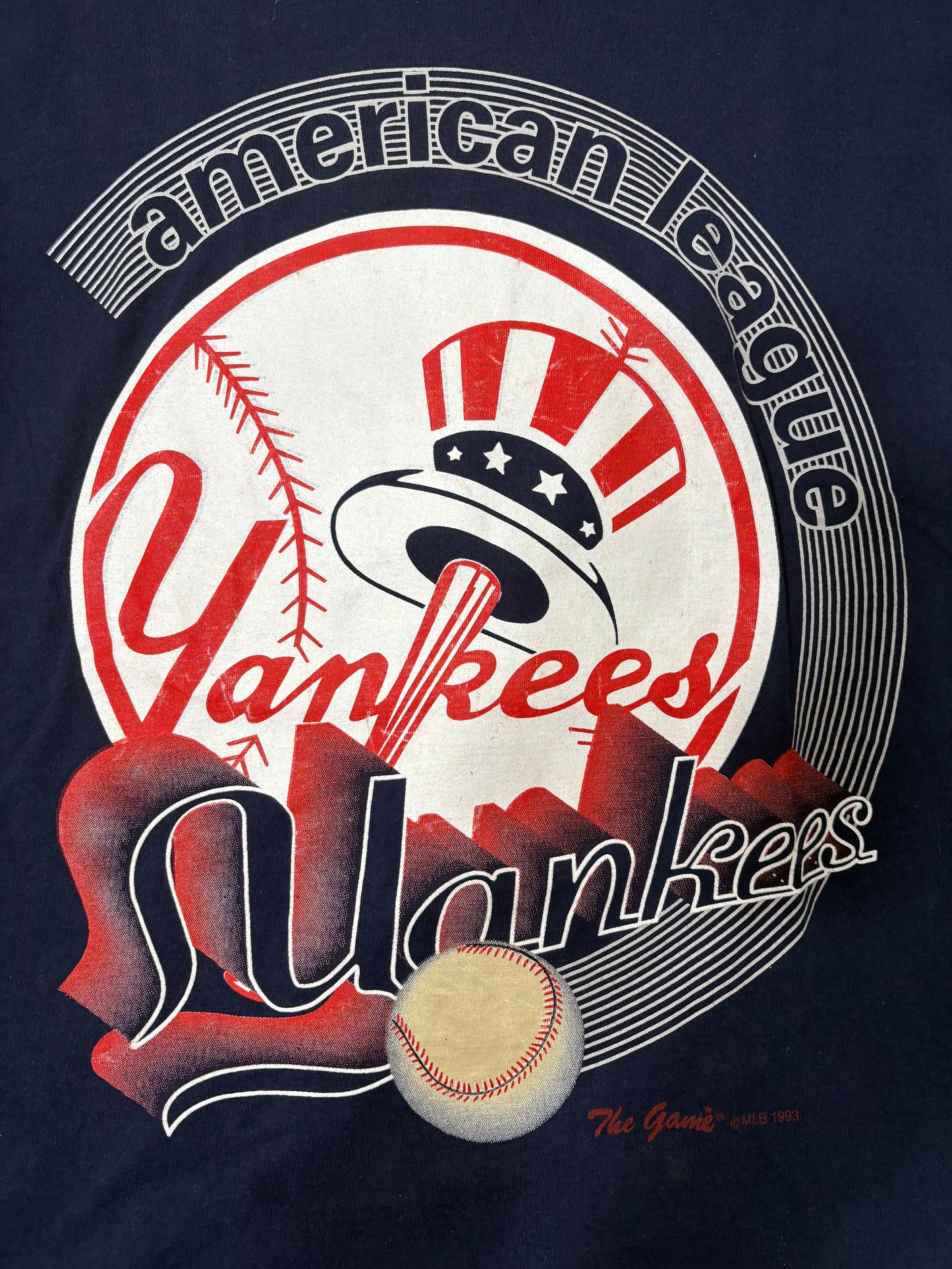 Vintage 1993 New York Yankees big logo tee