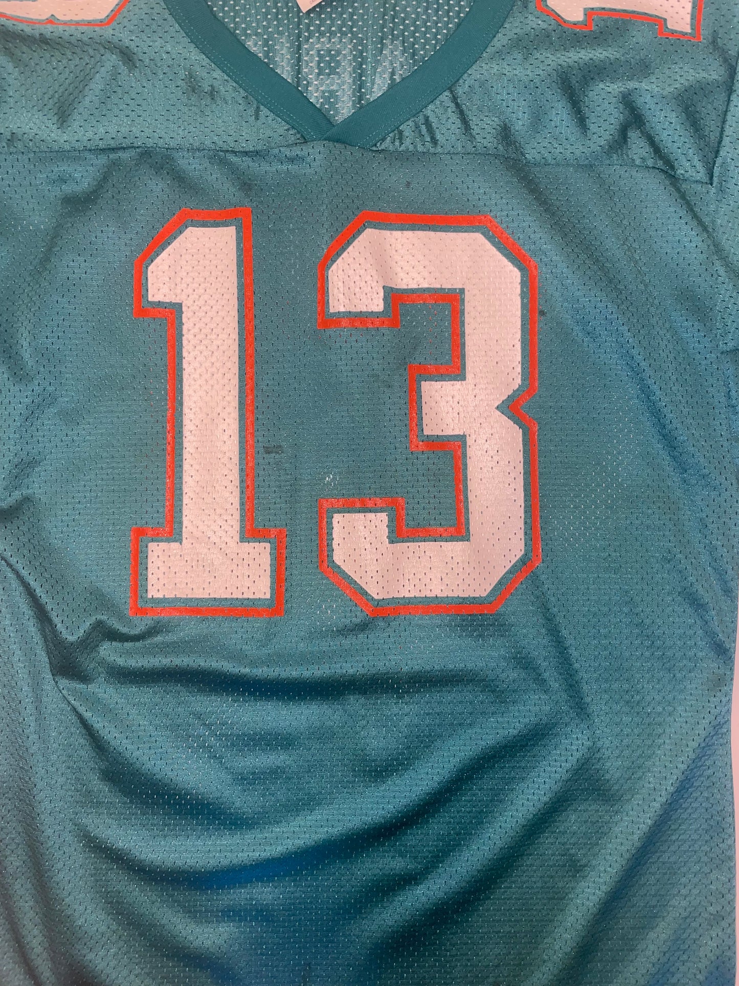 Vintage 1980s Dan Marino Miami Dolphins Football Jersey size Large