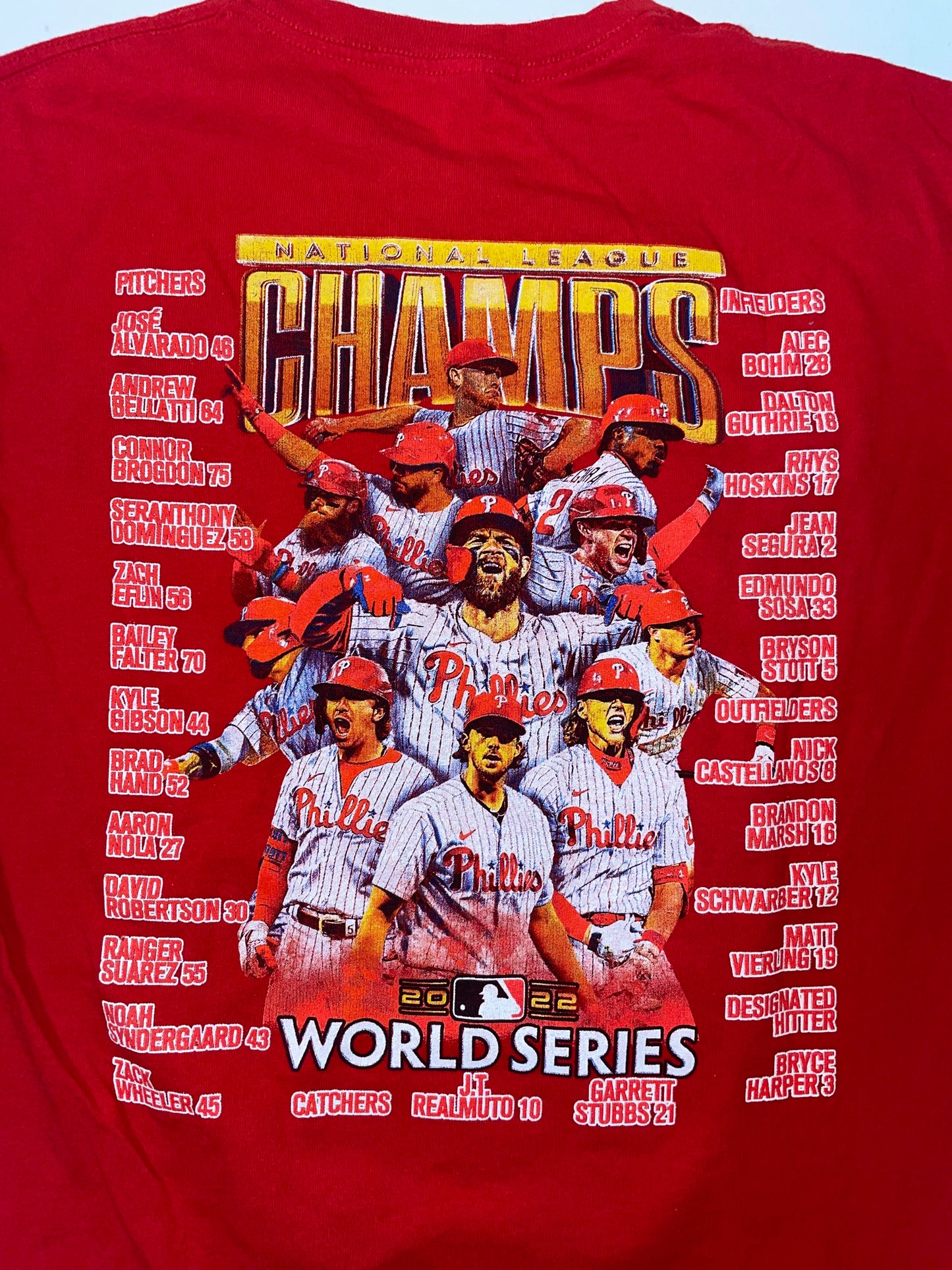 Philadelphia Phillies 2022 World Series parking lot T shirt