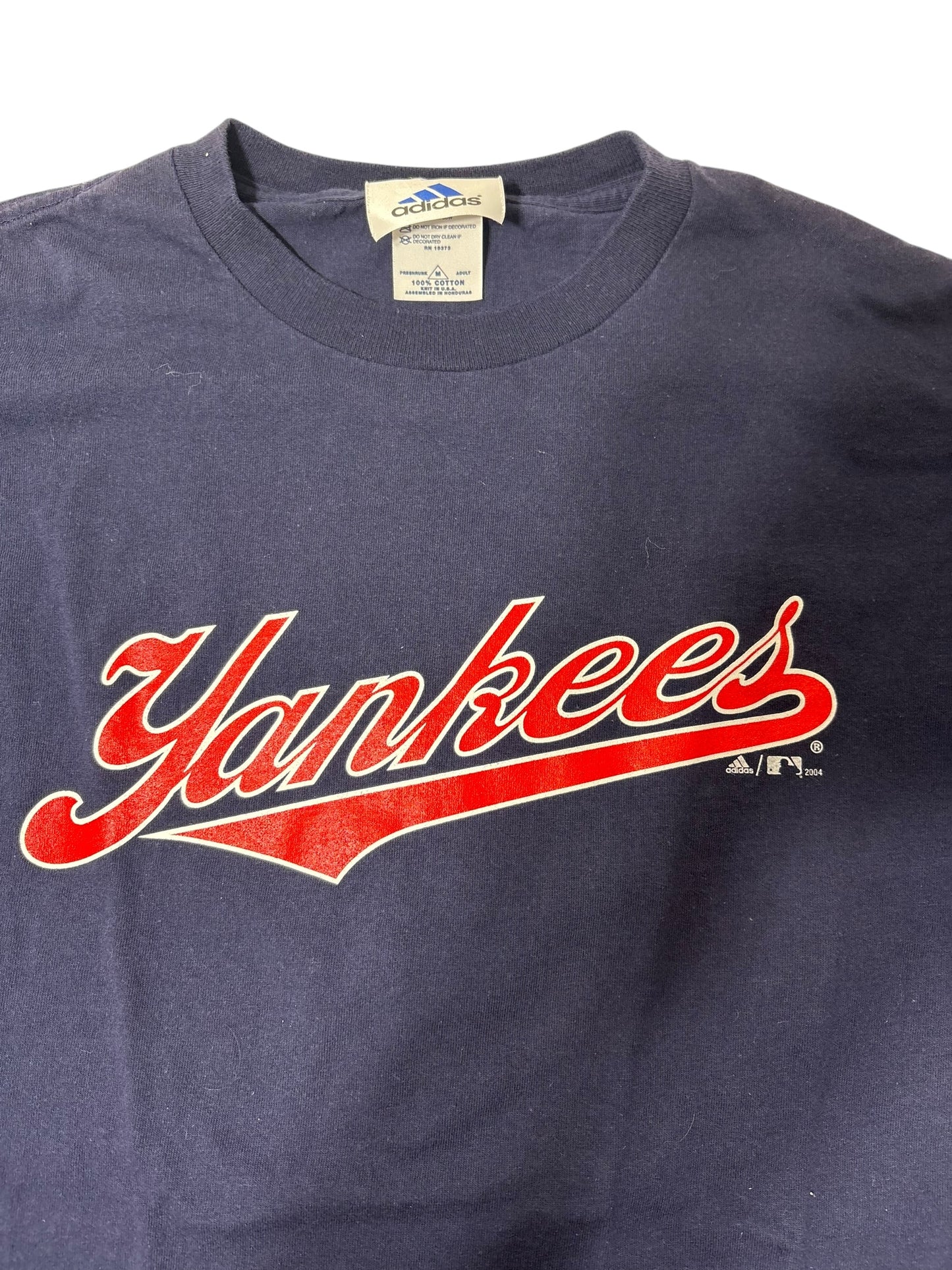 2004 Y2K Adidas New York Yankees tee