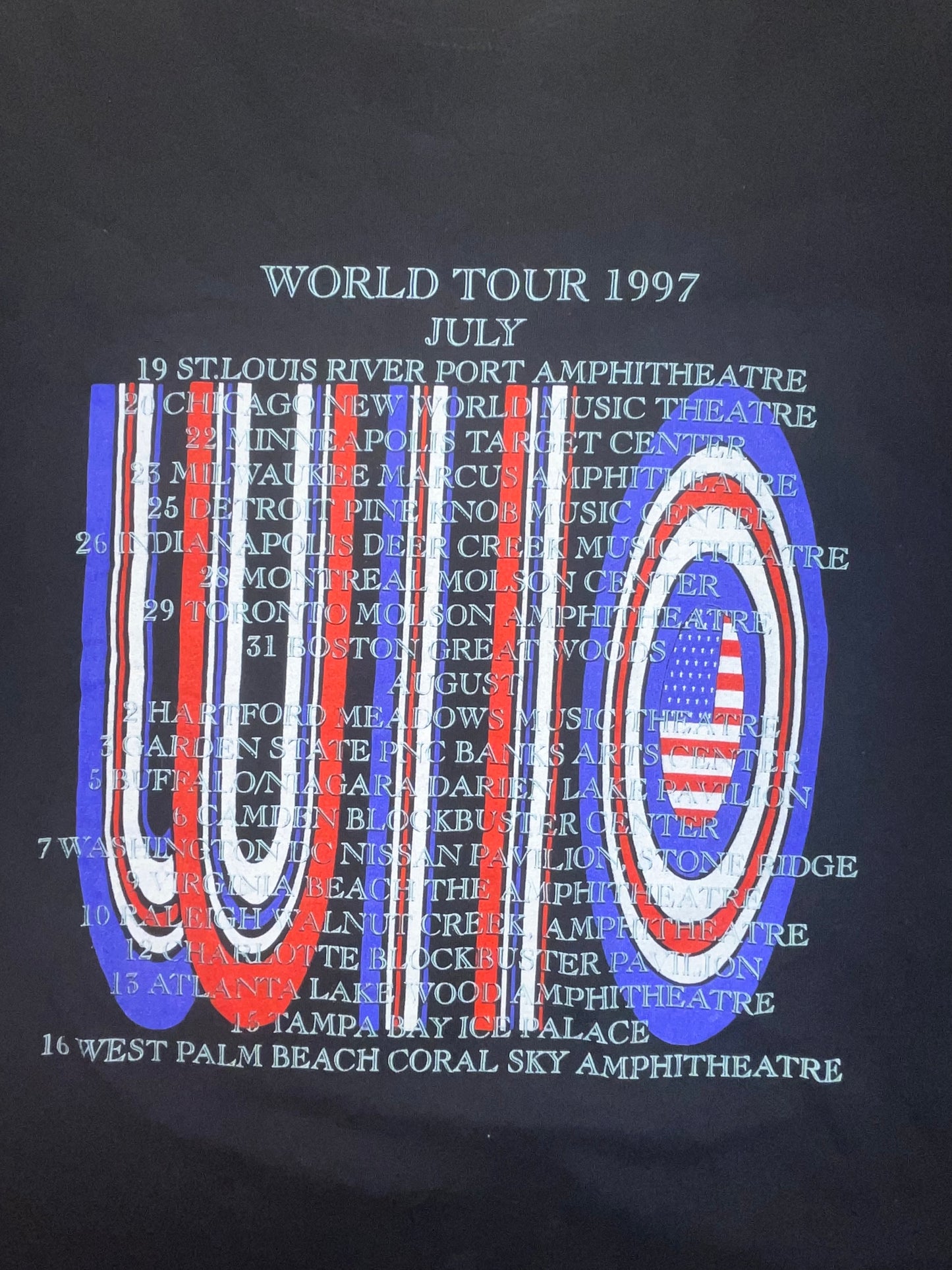 Vintage the who world tour shirt 1997