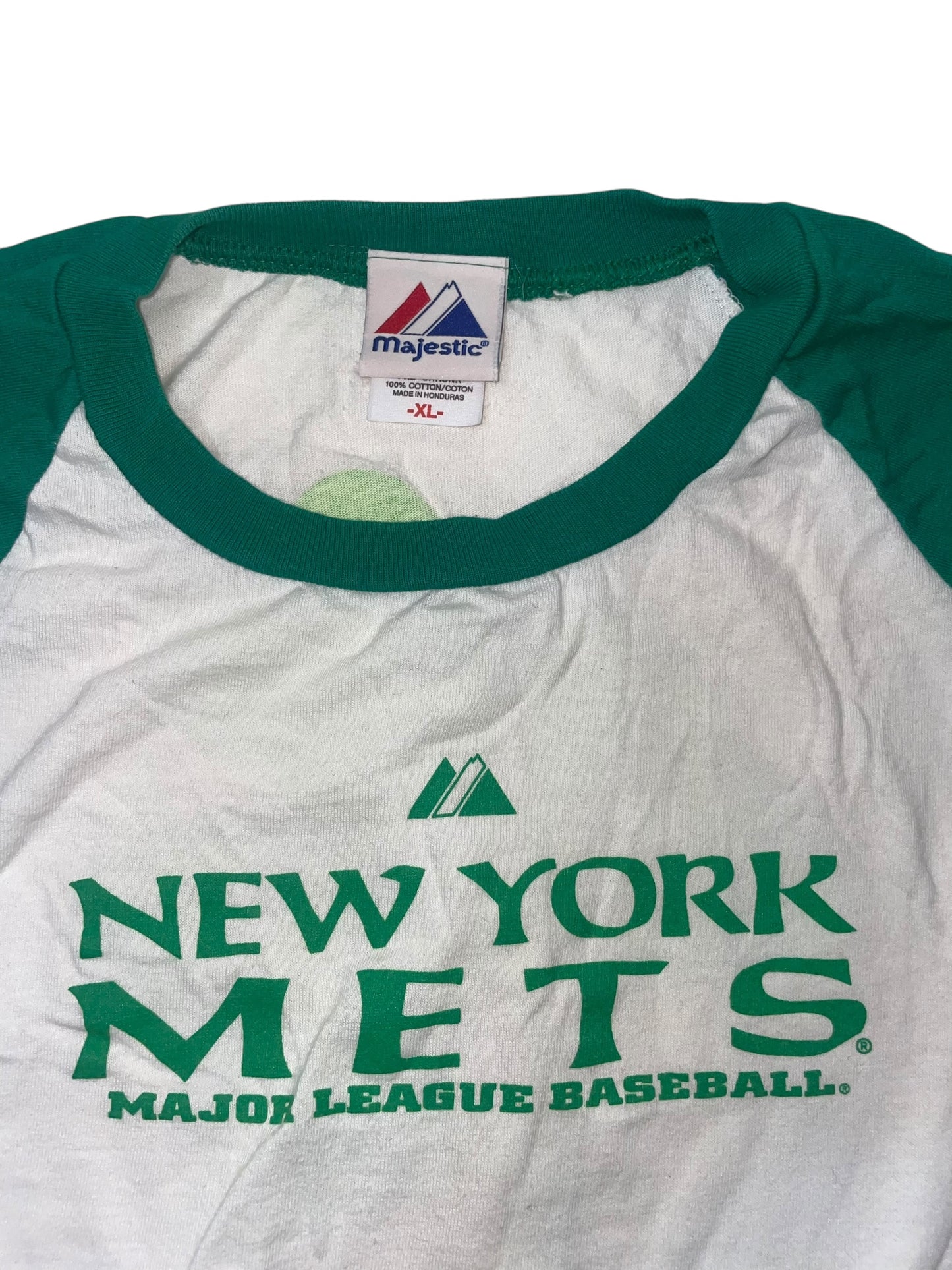 2008 st Patrick’s day New York Mets Raglan T shirt