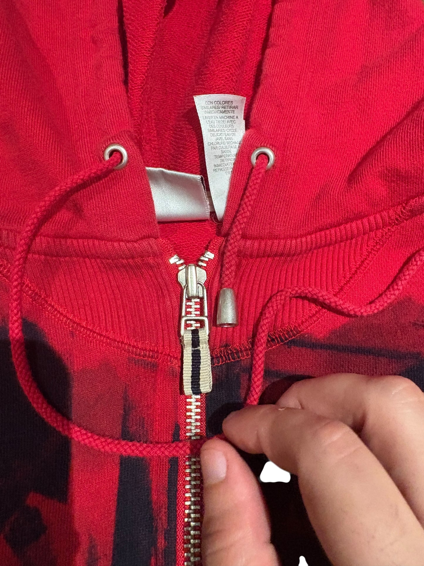 Vintage black power all over print hoodie size 1