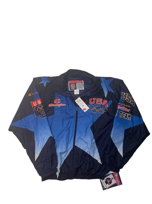 Vintage 1996 Team USA  Atlanta Olympics 100th Anniversary windbreaker