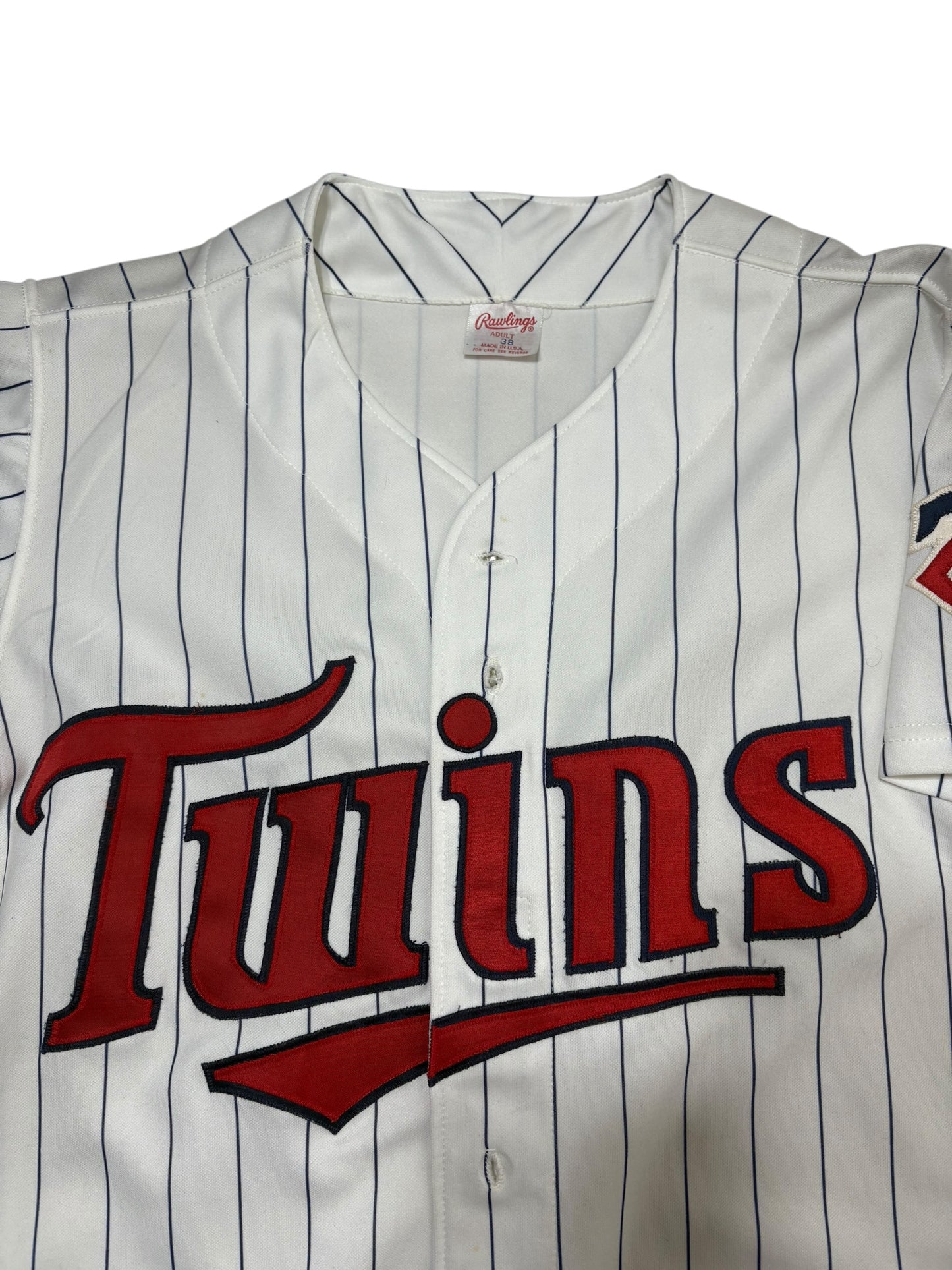 Vintage 1980s minnisota twins baseball jersey size 38