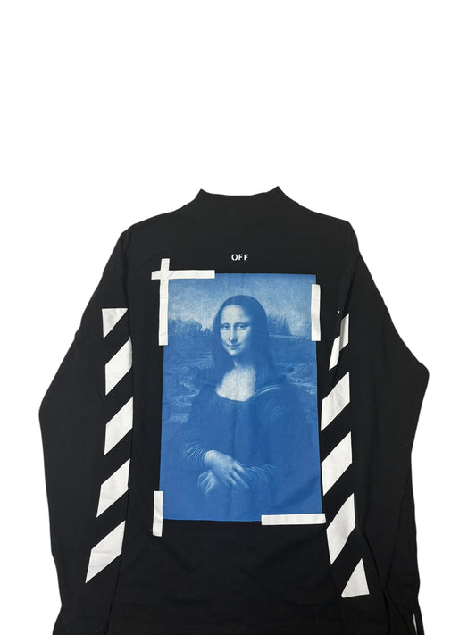 Off white Mona Lisa black long sleeve oversized XS