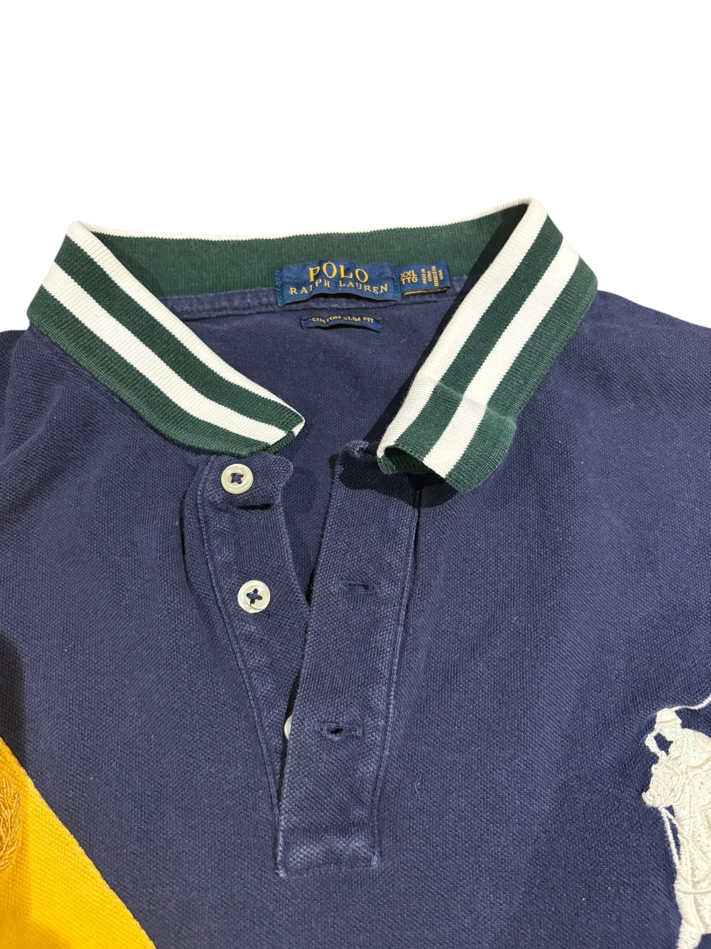 Polo Ralph Lauren yellow striped polo