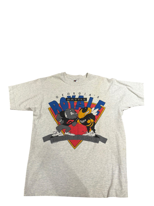 Vintage Georgia vs Georgia tech NCAA tee