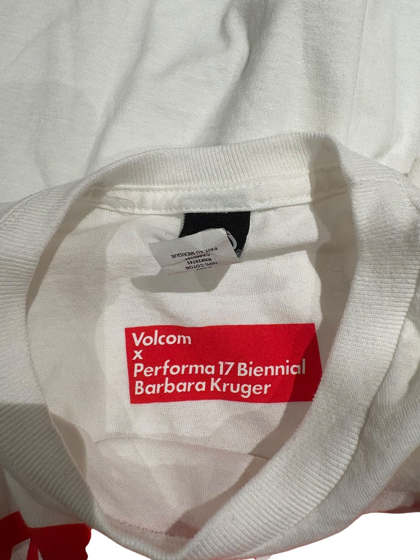 Barbara Kruger Volcom Performa 17 Biennial Red Box Logo T-Shirt