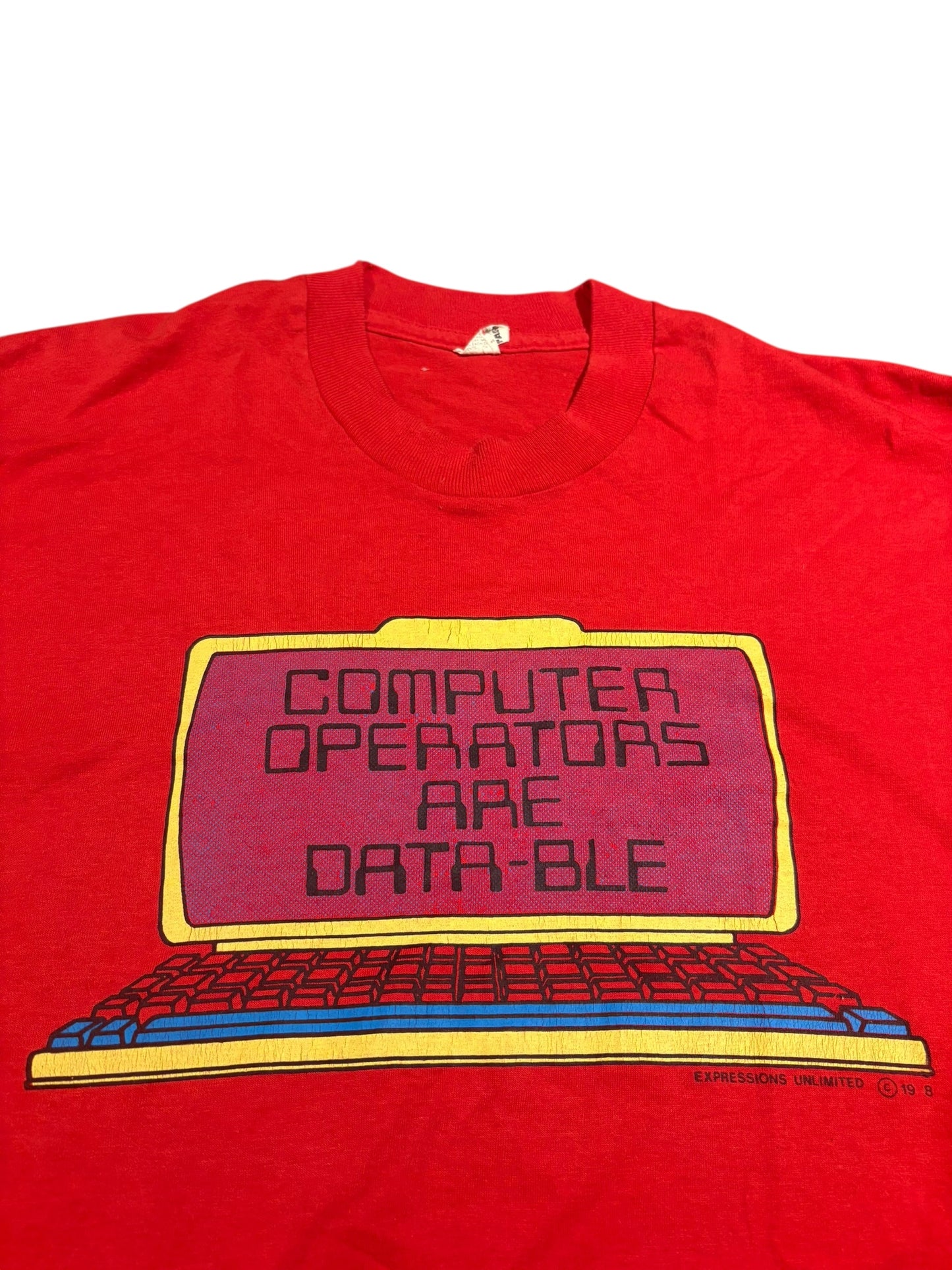 Vintage 80s computers humor tee