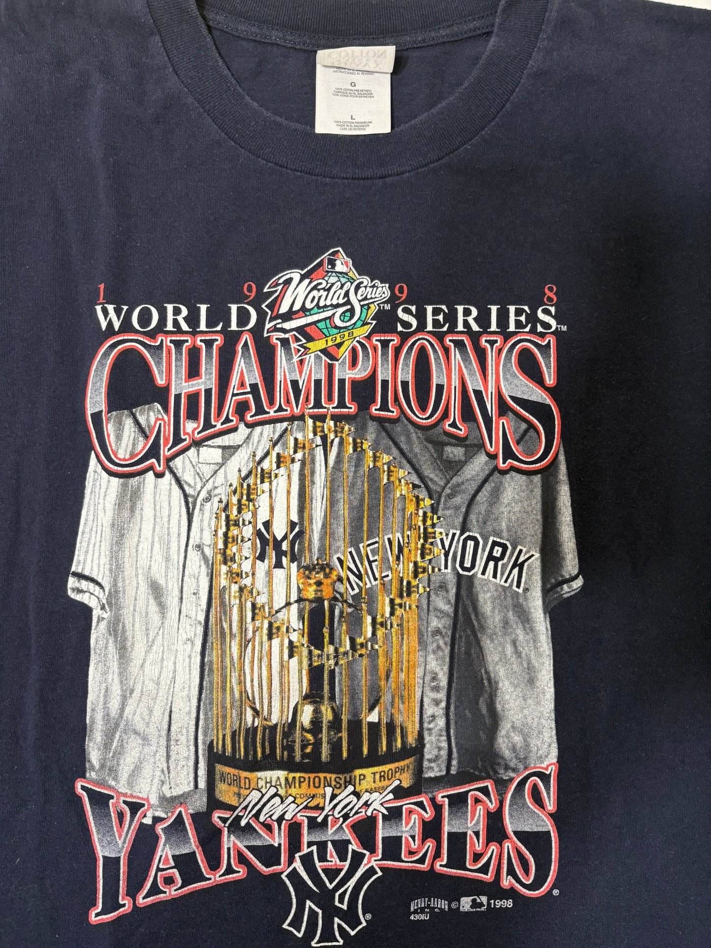 Vintage New York Yankees 1998 World Series tee